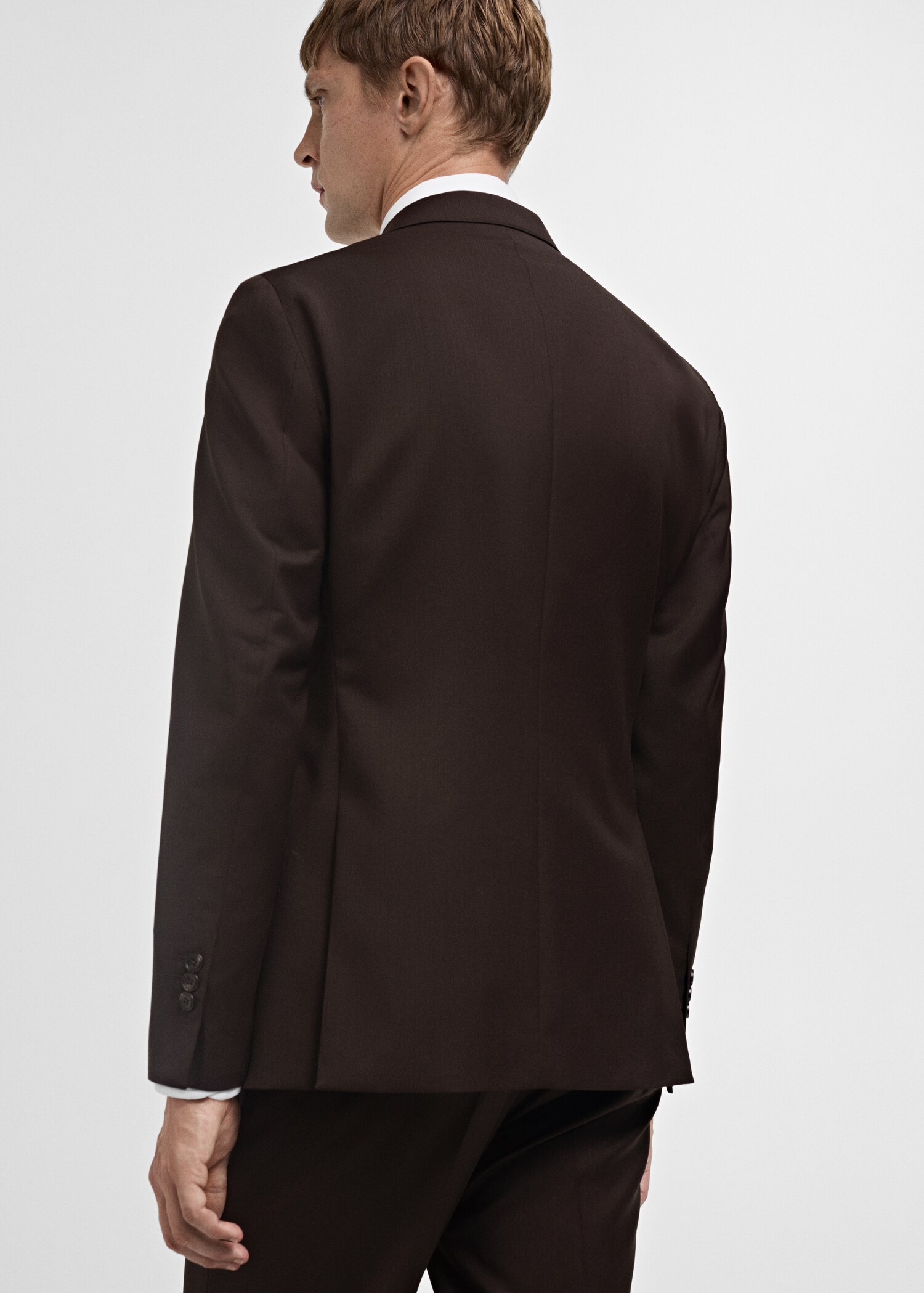 Venice 100% virgin wool suit jacket - Reverse of the article