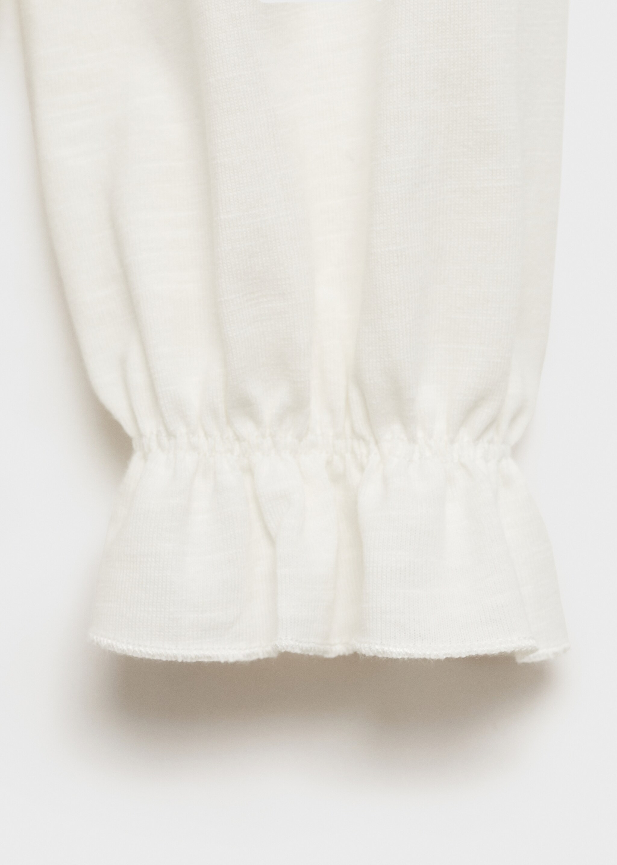 T-shirt manches longues imprimé - Détail de l'article 0, Blanc cassé. Ref: 77056338-00.