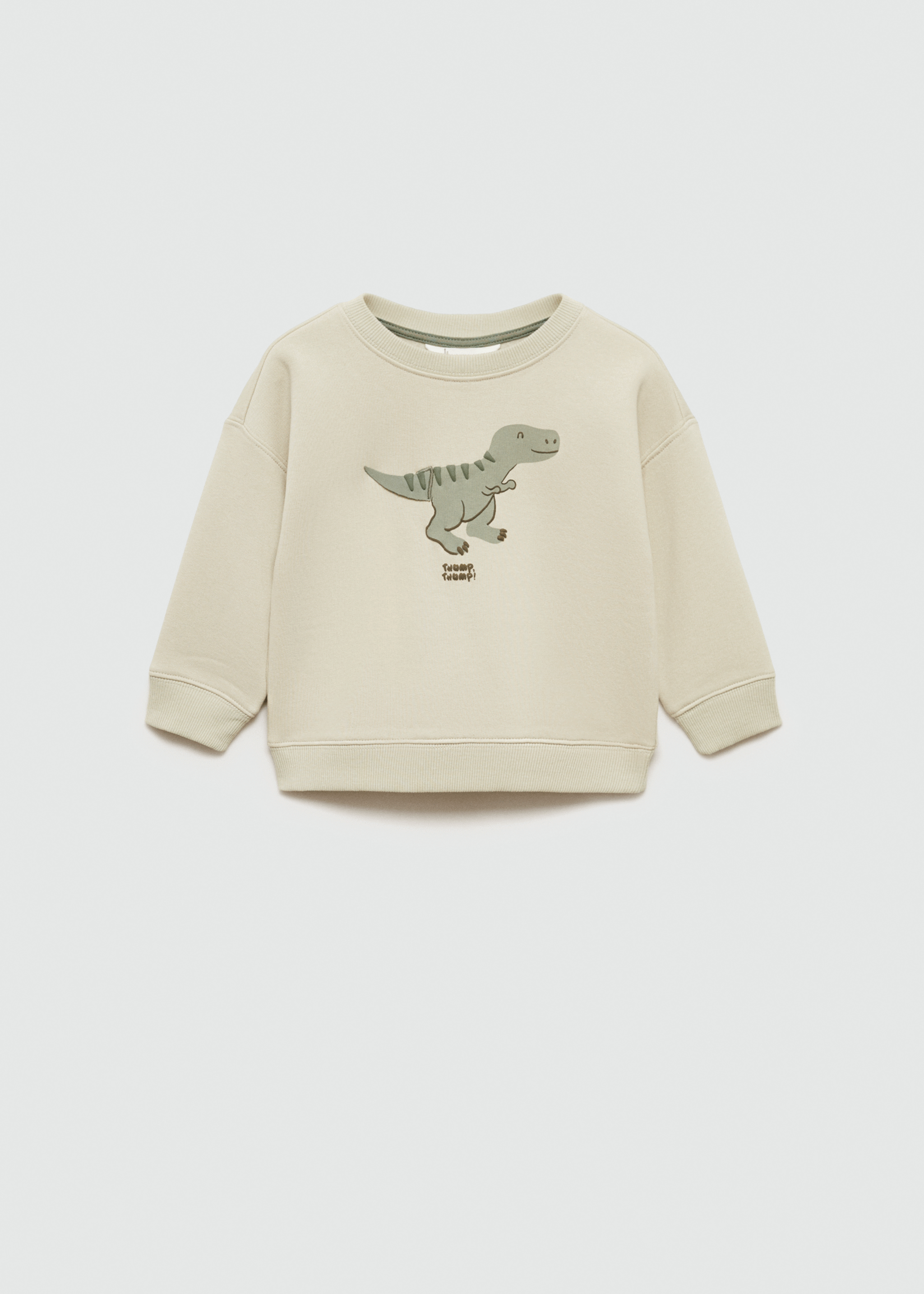Sweat-shirt imprimé animé - Détail de l'article 9, Vert pastel. Ref: 77056340-00.