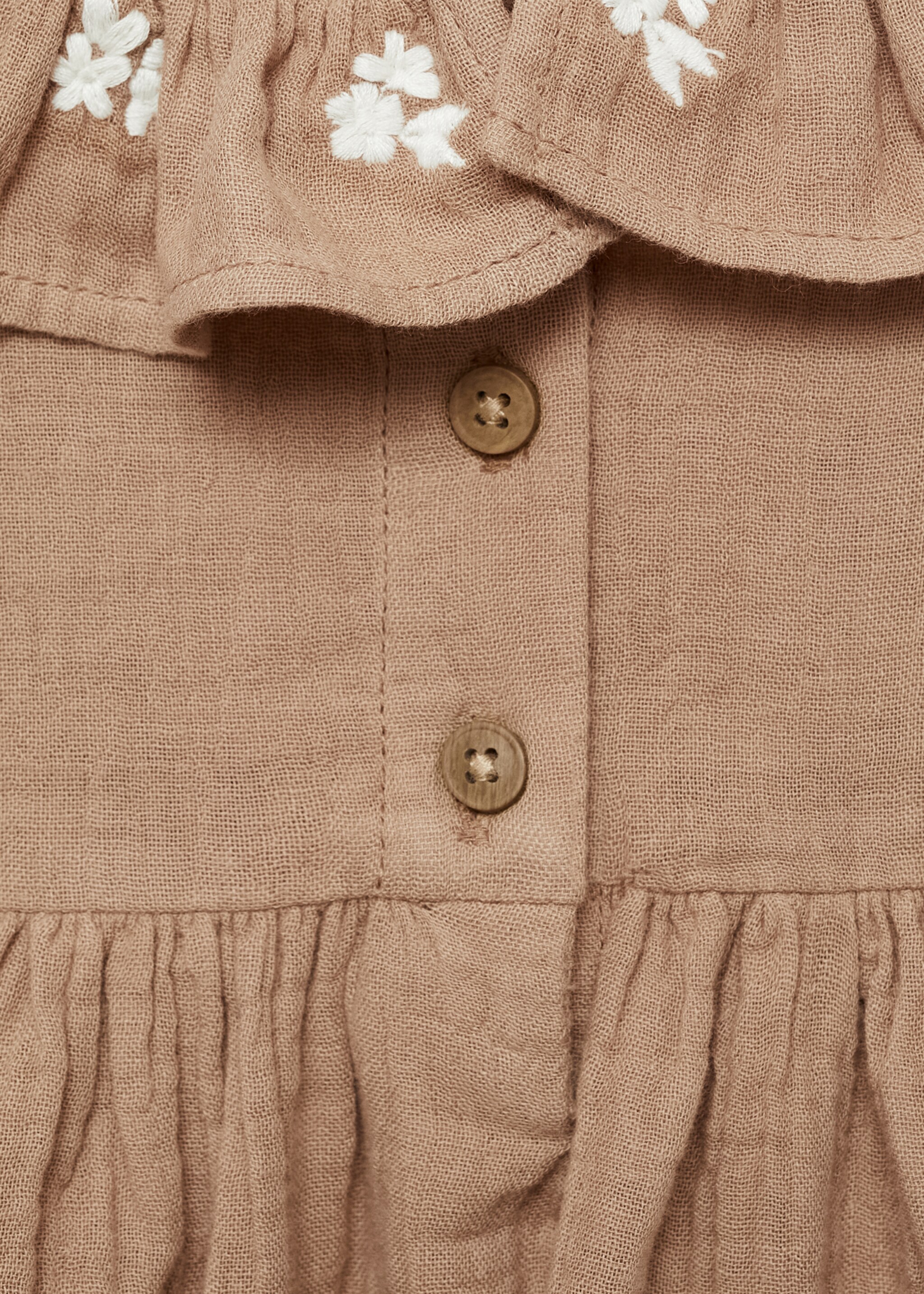 Embroidered cotton blouse - Details of the article 0