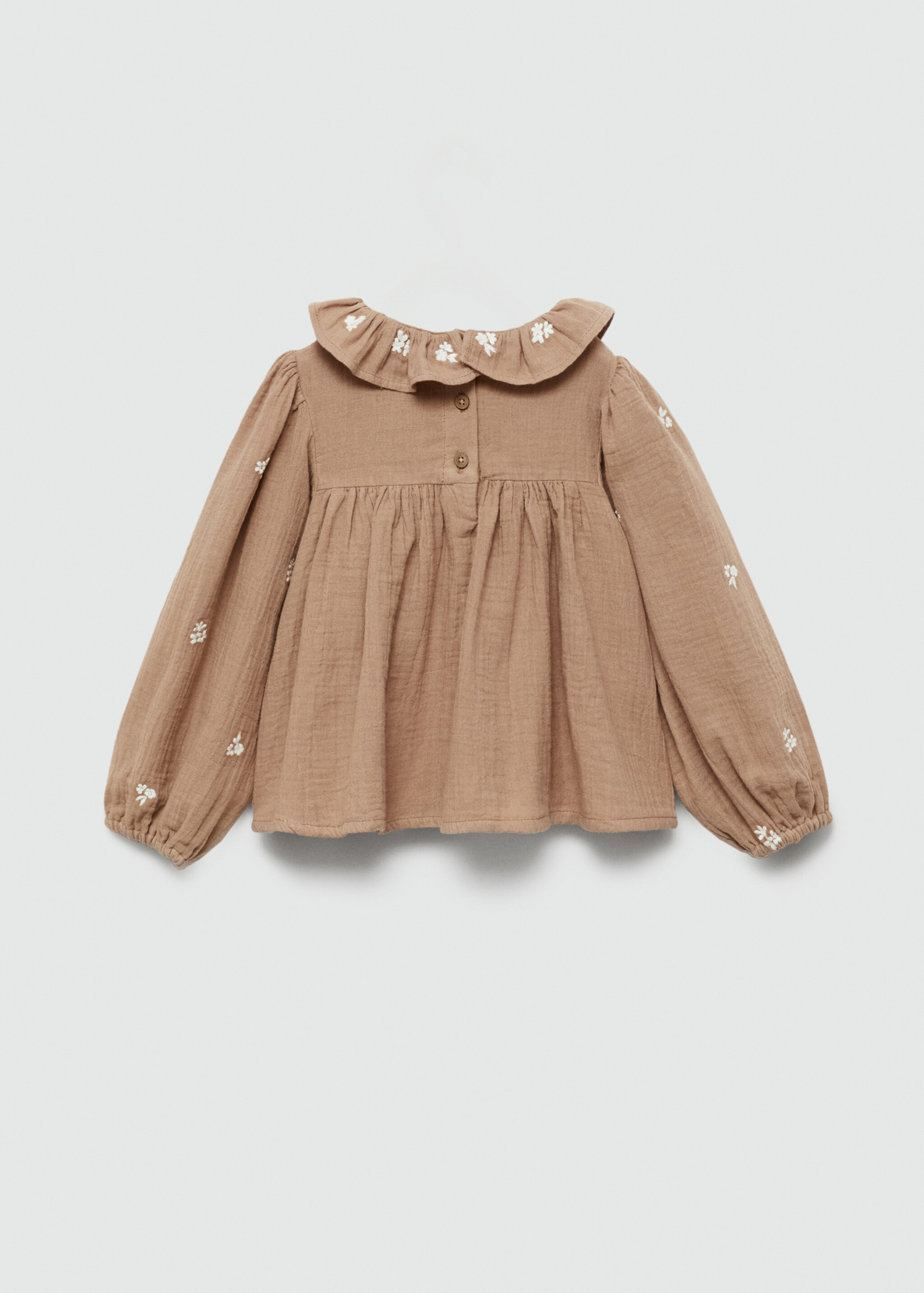 Embroidered cotton blouse - Reverse of the article