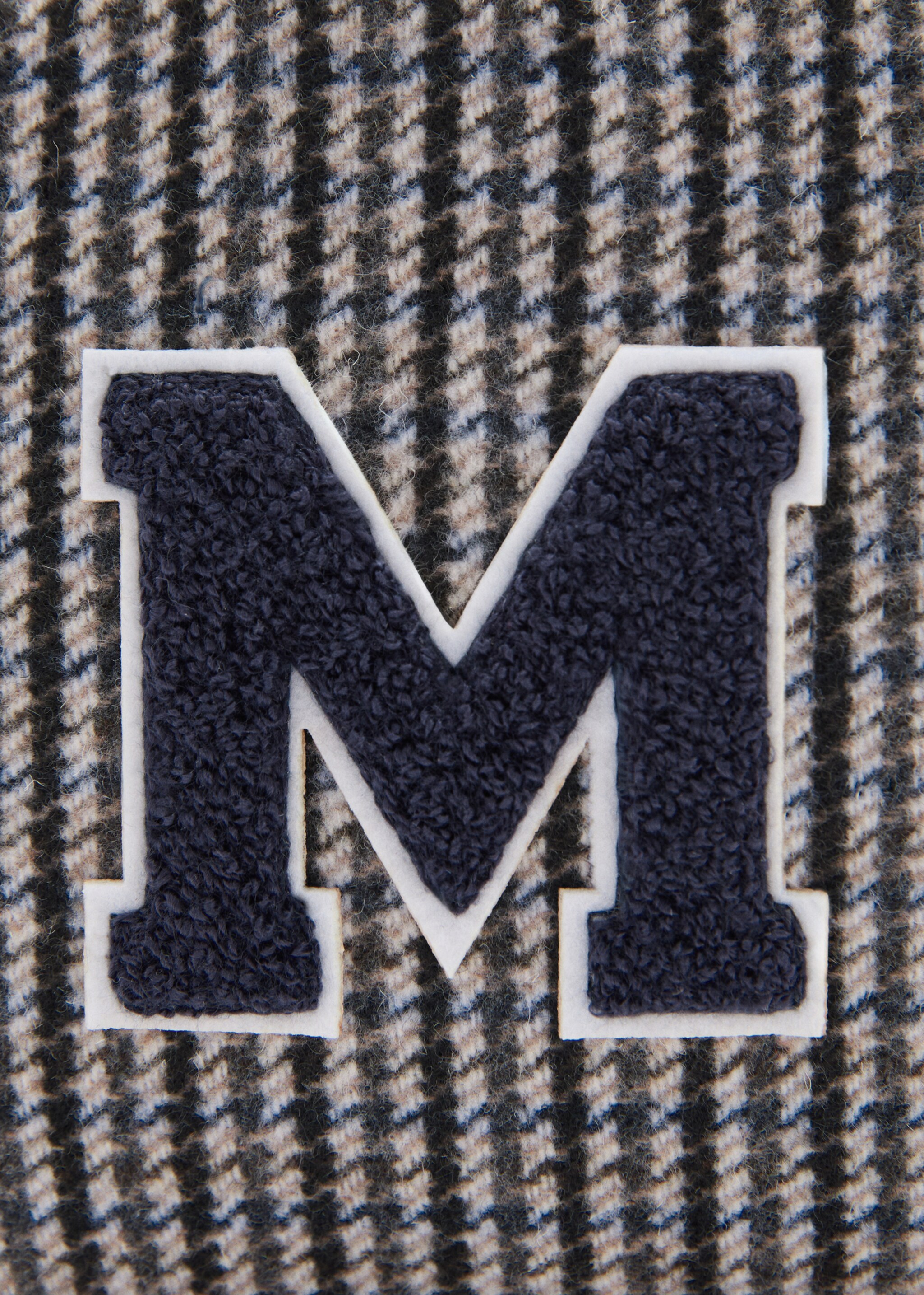 Houndstooth pattern contrast bag - Details of the article 1