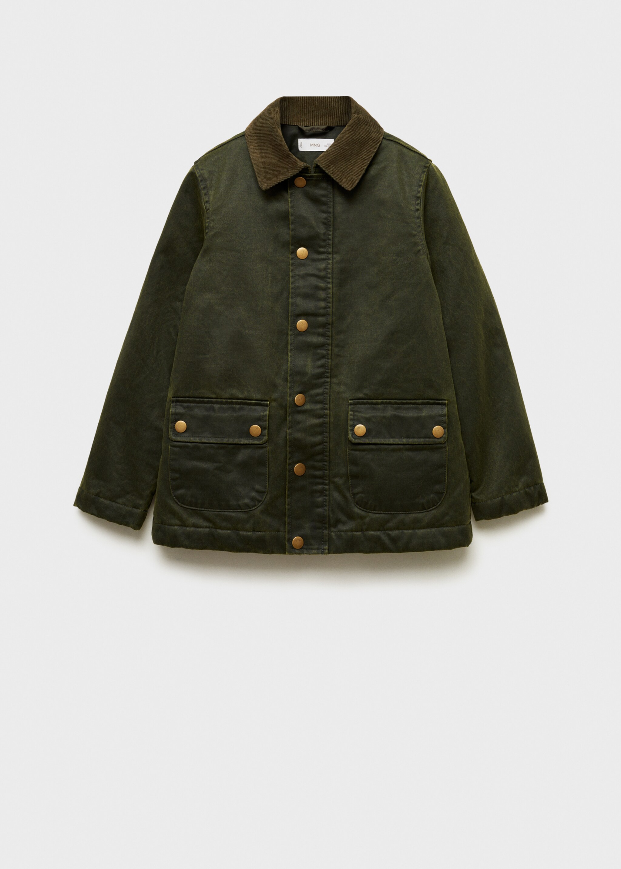 Parka mit Wachseffekt - Artikel ohne Model, Khaki. Ref: 77056721-00.