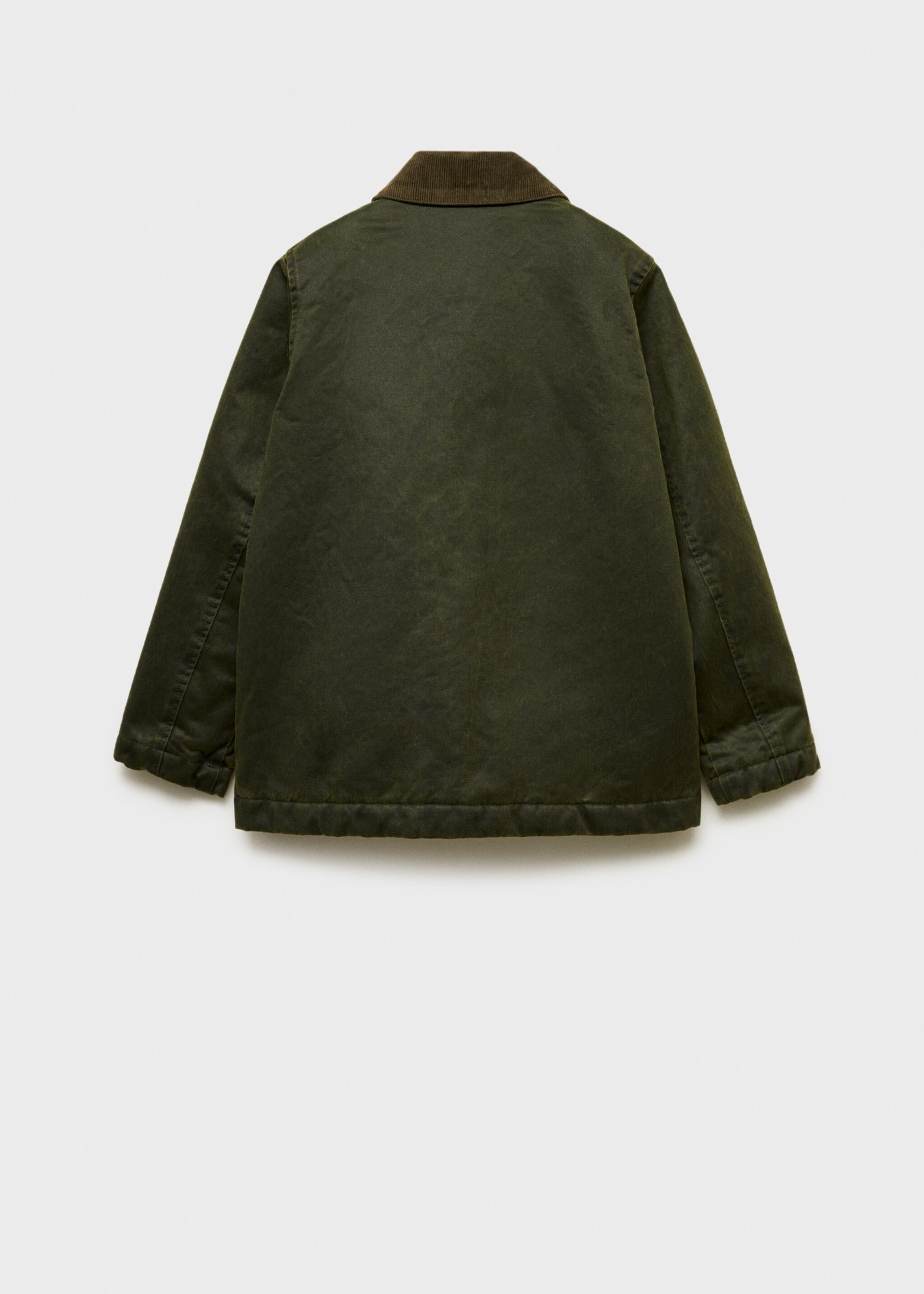 Parka mit Wachseffekt - Rückseite des Artikels, Khaki. Ref: 77056721-00.