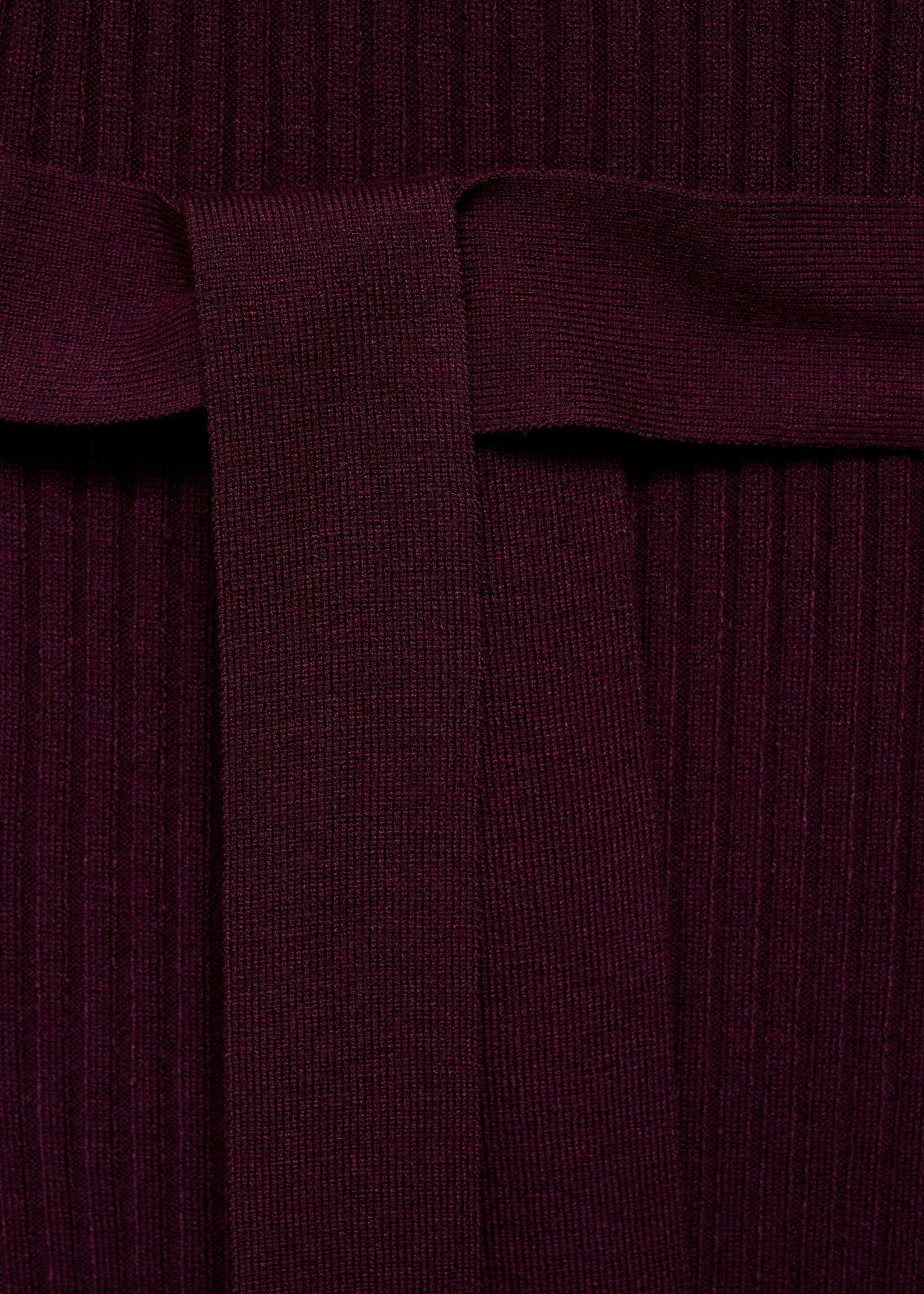 Strikket kjole med ribber - Artikkeldetalj 0, Rødbrun. Ref: 77056722-00.