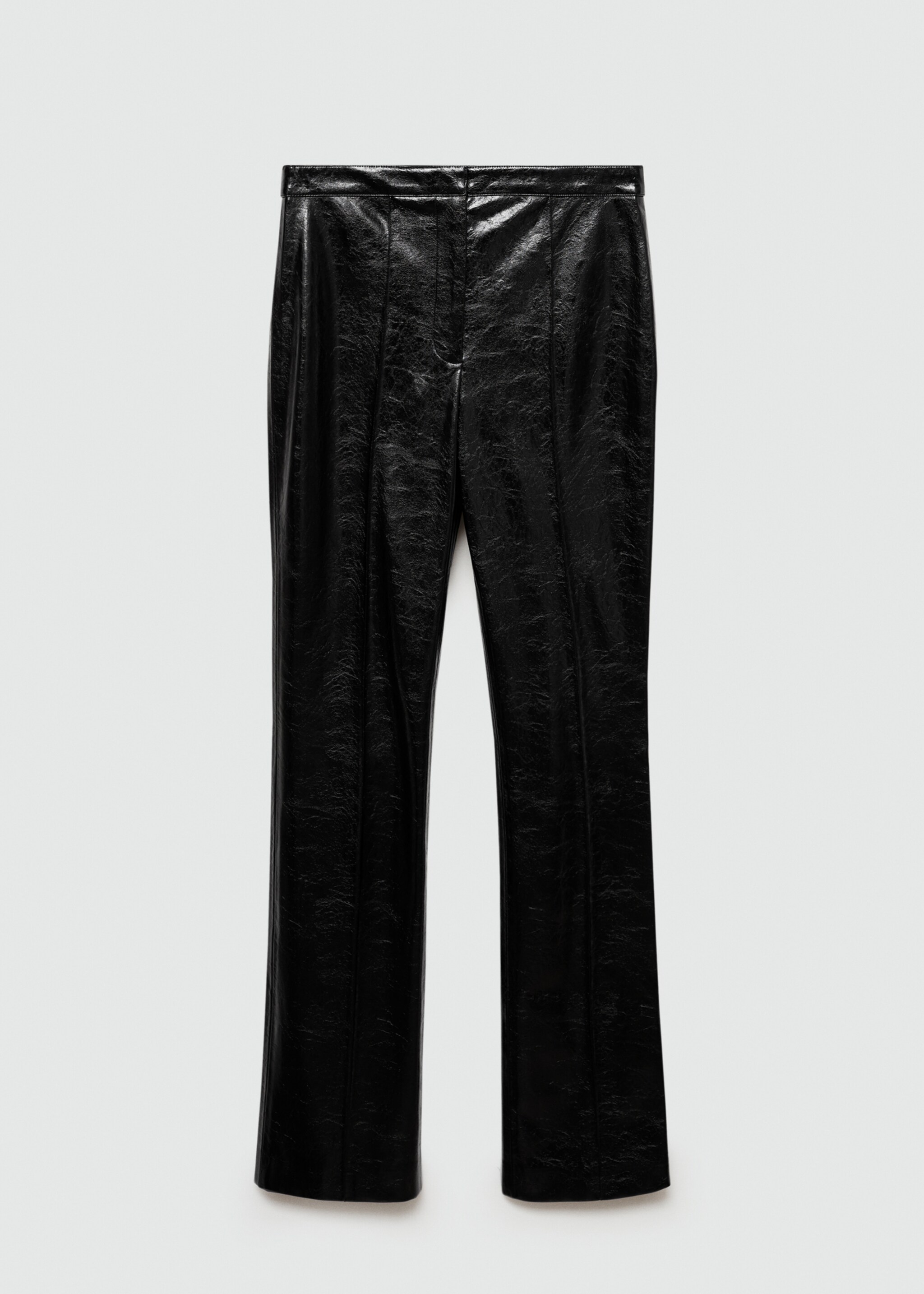 Leather-effect skinny trousers - Article without model, Black. Ref: 77056723-00.