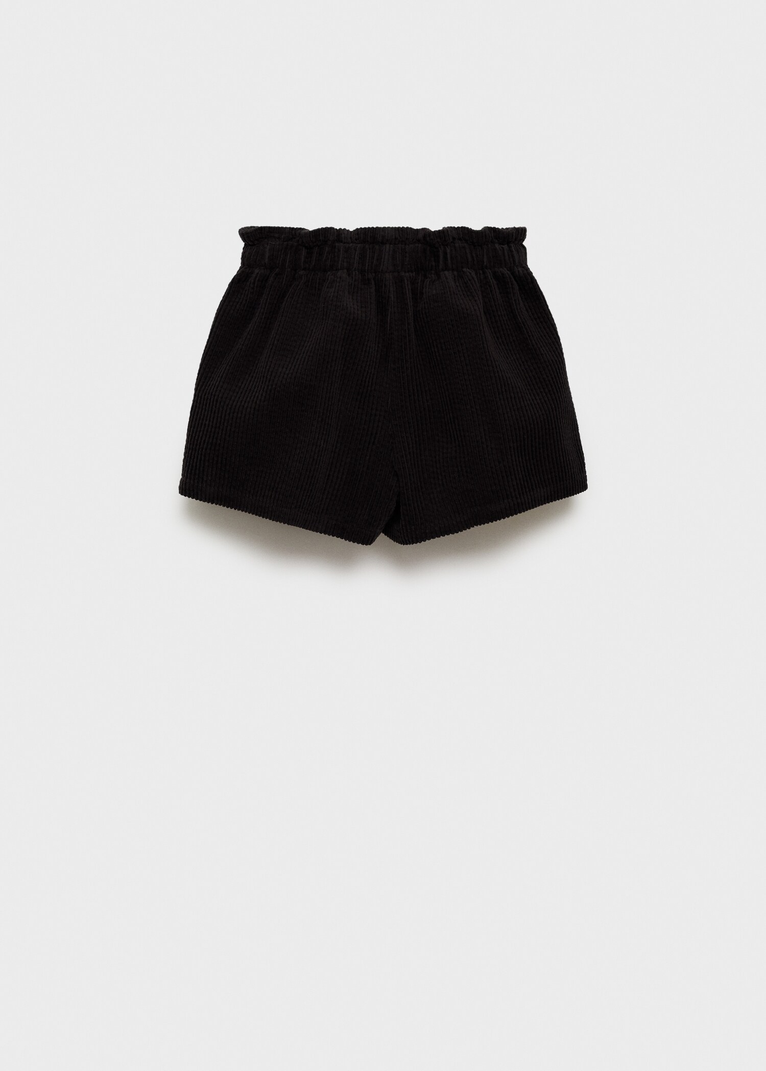 Corduroy paper bag shorts - Reverse of the article