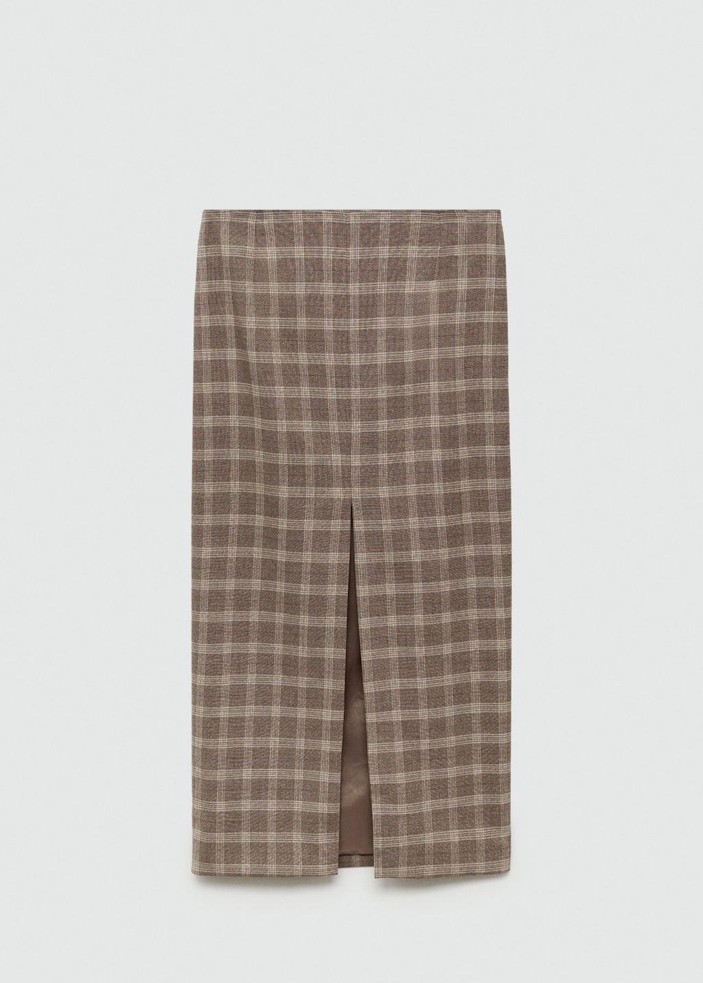 Light shaggy check mini skirt エムエメ Slate/lightblue Checked