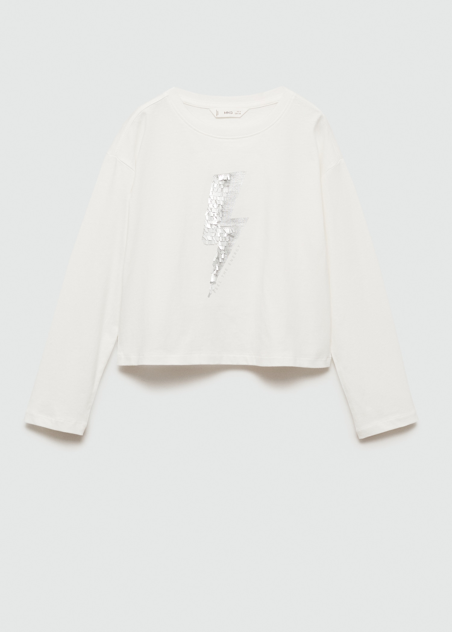 T-shirt imprimé paillettes - Article sans modèle