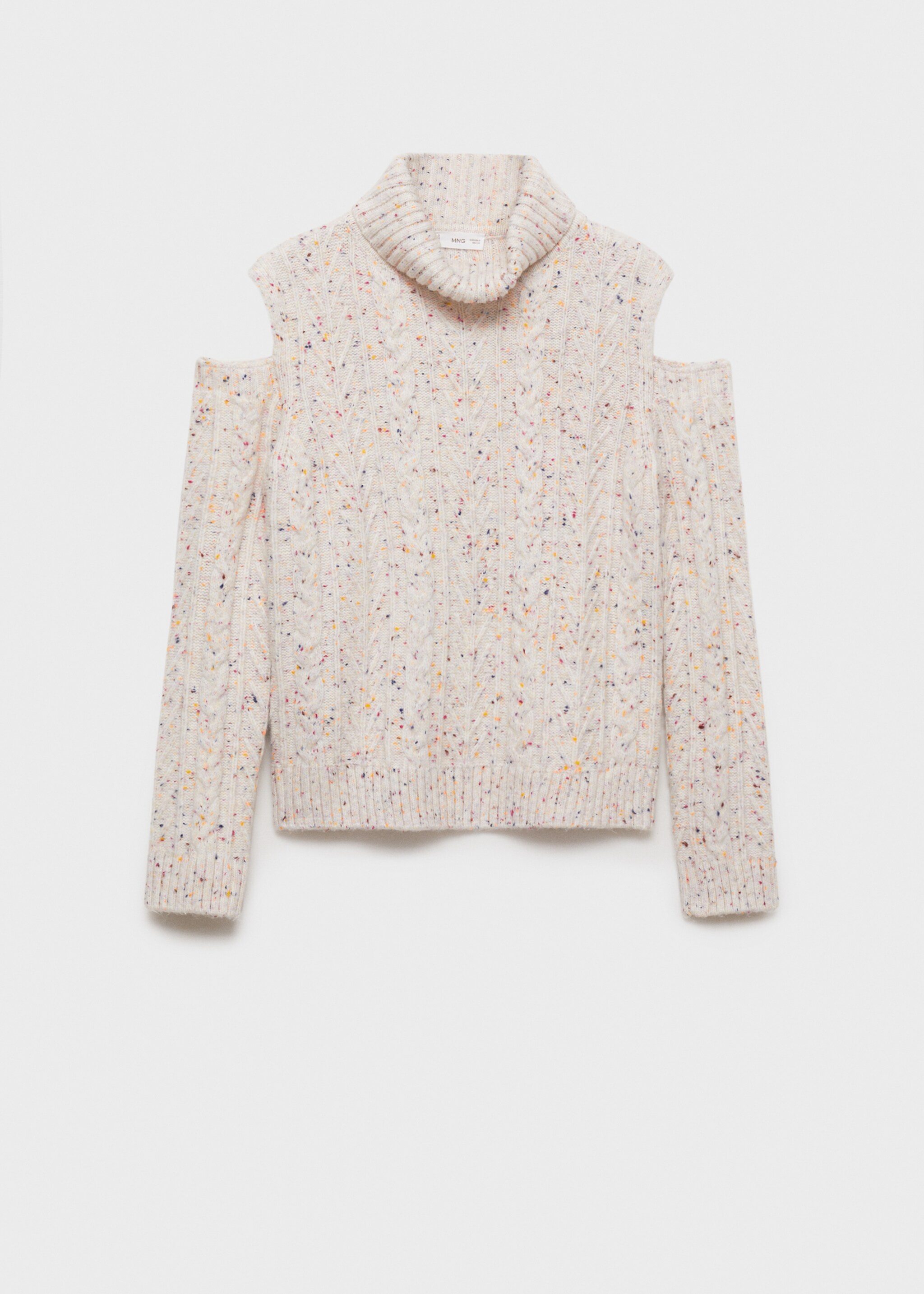 Pull-over maille ouvertures - Article sans modèle, Écru. Ref: 77056737-00.