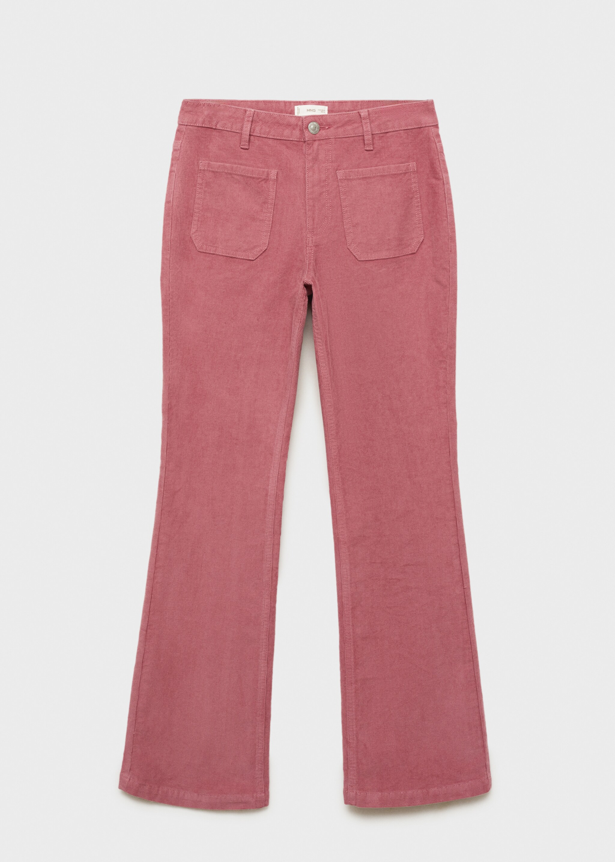 Trapez samtane hlače - Artikl bez modela, Boja višnje. Ref: 77056741-00.