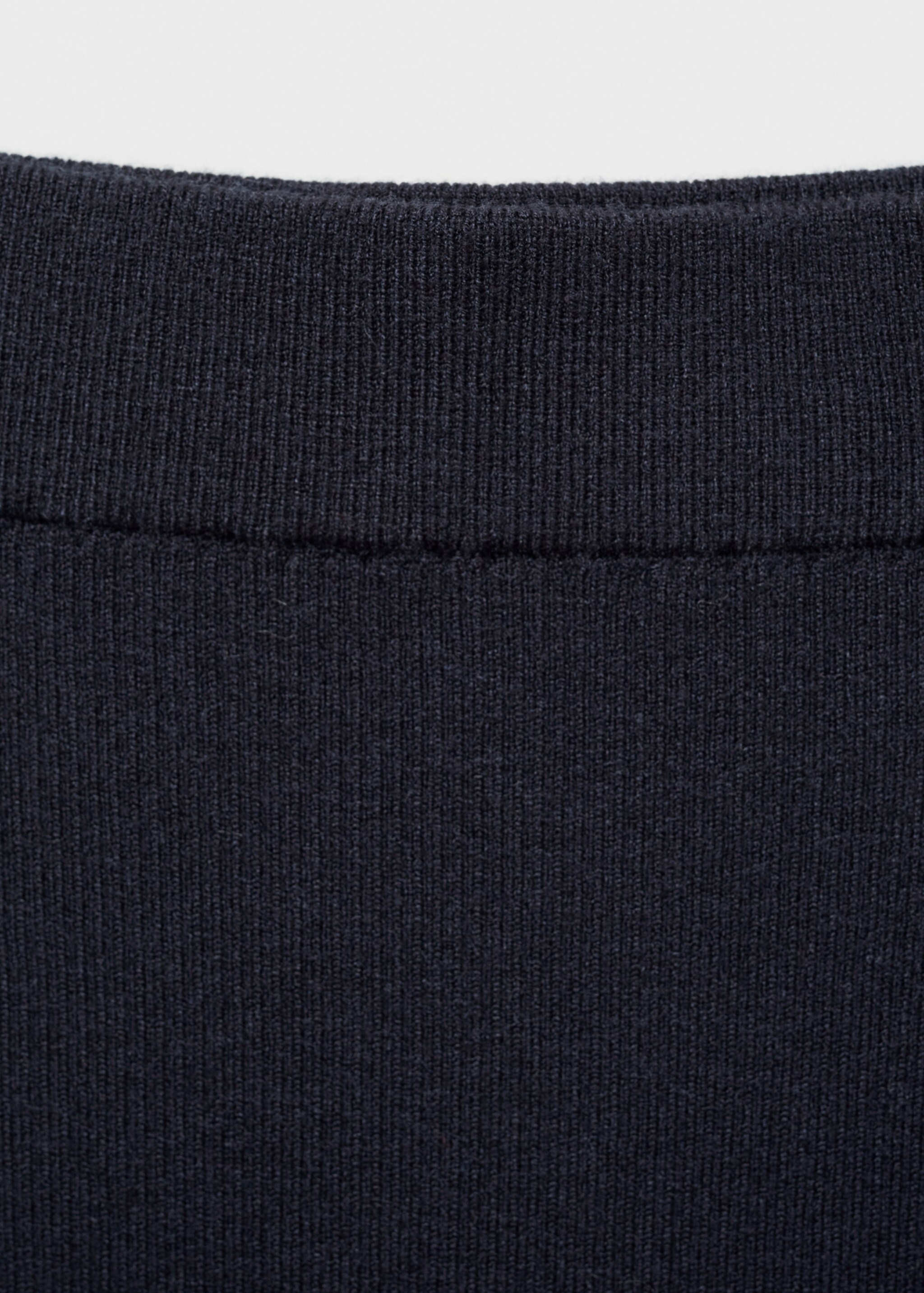 Cable knit skirt - Details of the article 8, Dark Navy. Ref: 77056744-00.