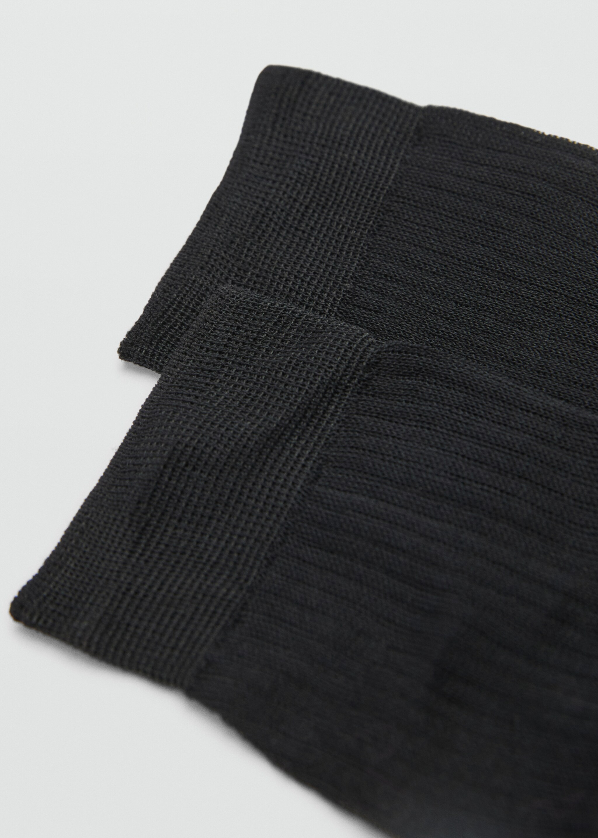 Ribbed cotton socks - Medium plane