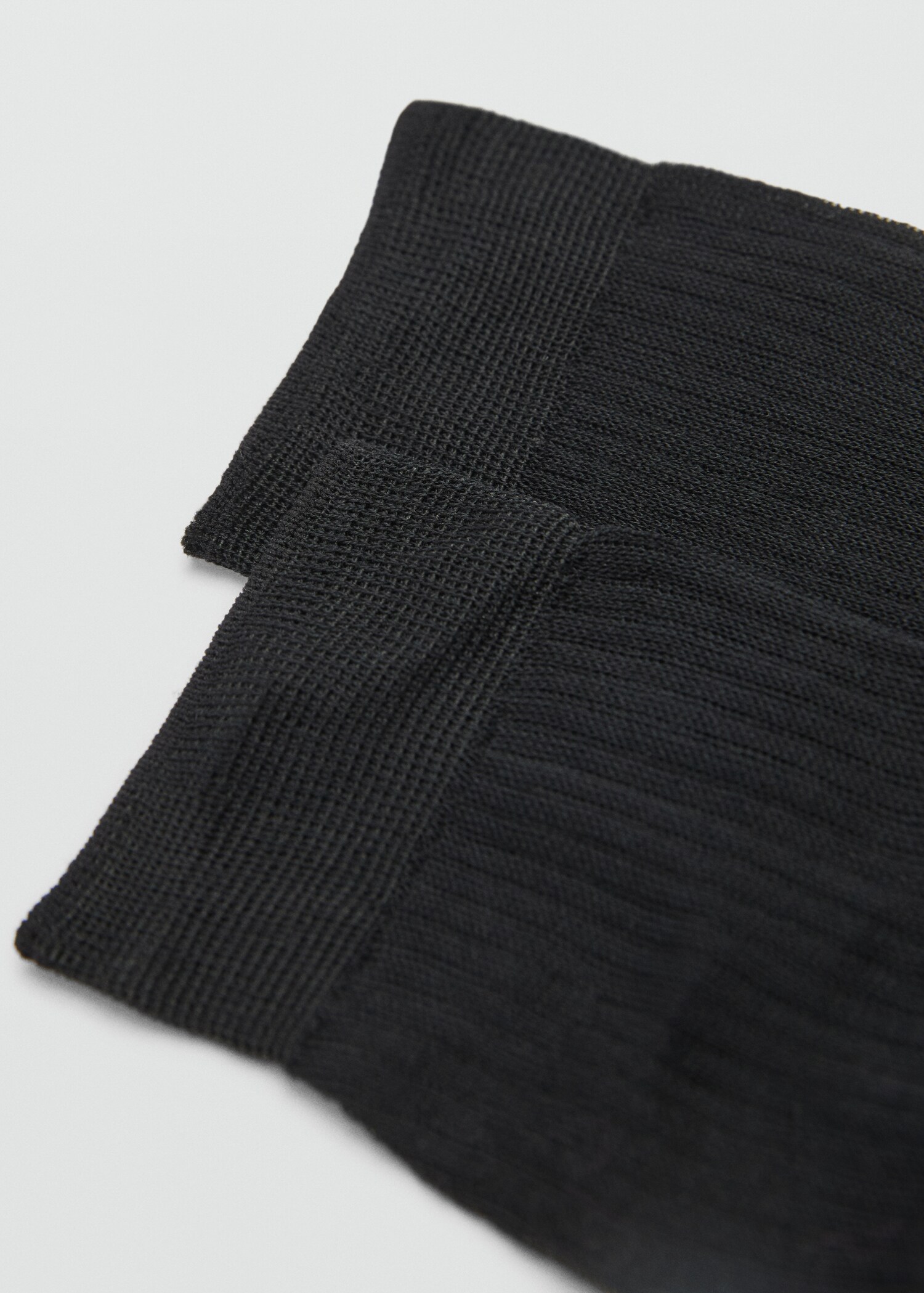 Ribbed cotton socks - Medium plane