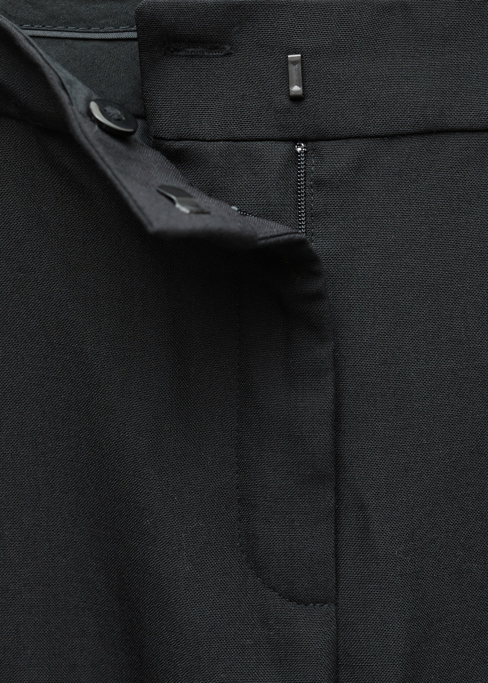 Anzughose aus Wolle - Detail des Artikels 8, Schwarz. Ref: 77056757-00.