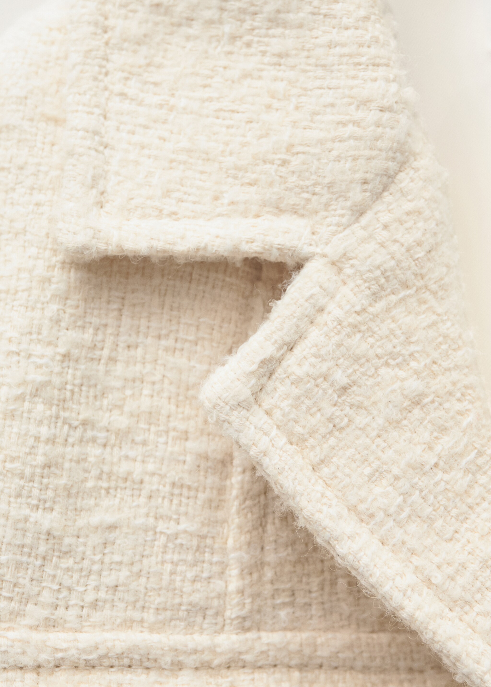 Tweedblazer mit Taschen - Detail des Artikels 0, Ecru. Ref: 77056759-00.