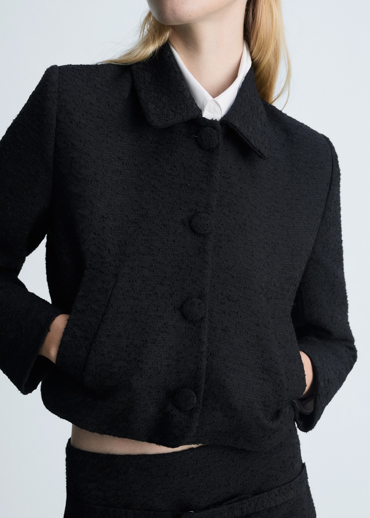 Tweedjacke in Cropped-Länge - Detail des Artikels 6