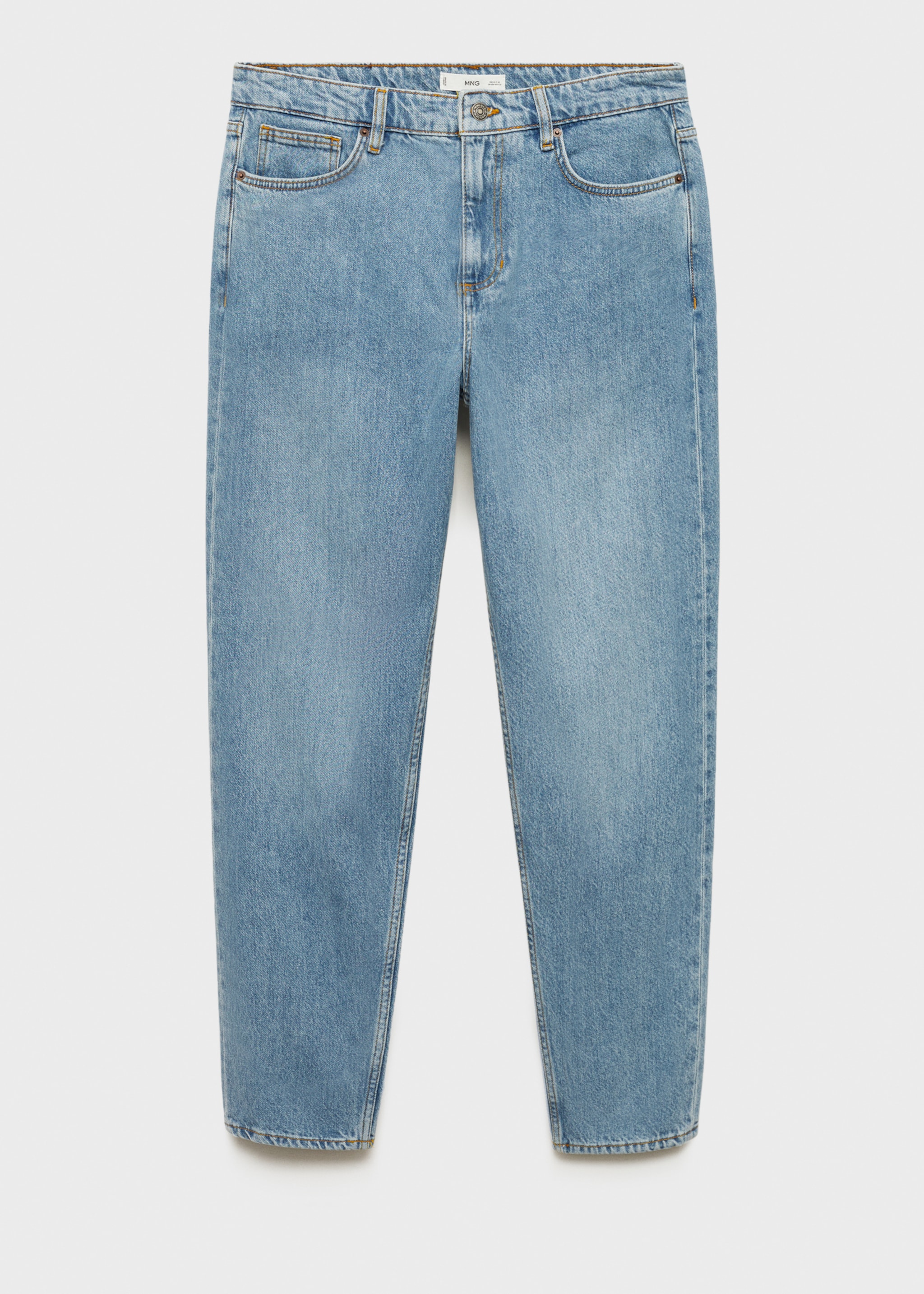 Jean tapered-fit délavé clair - Article sans modèle, Bleu moyen. Ref: 77056765-00.