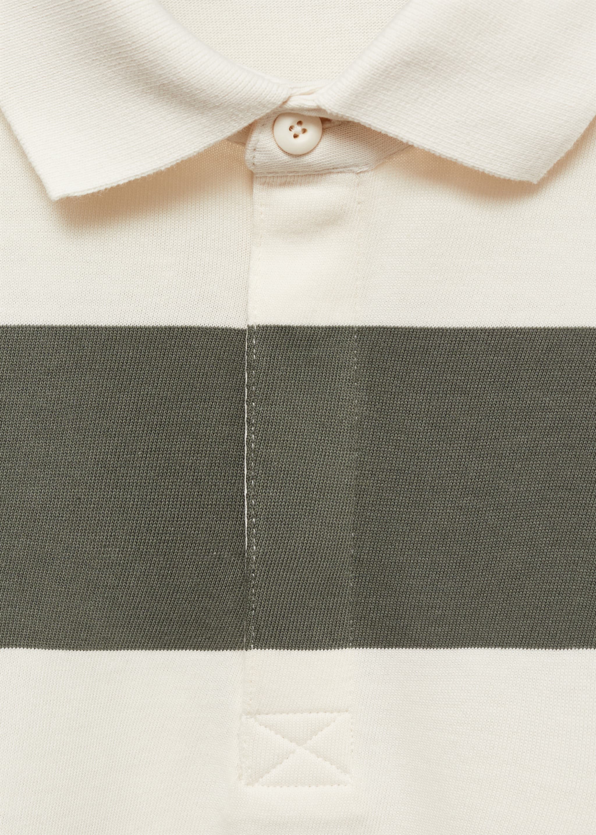 100% cotton striped regular-fit polo shirt - Details of the article 8, Green. Ref: 77057112-00.