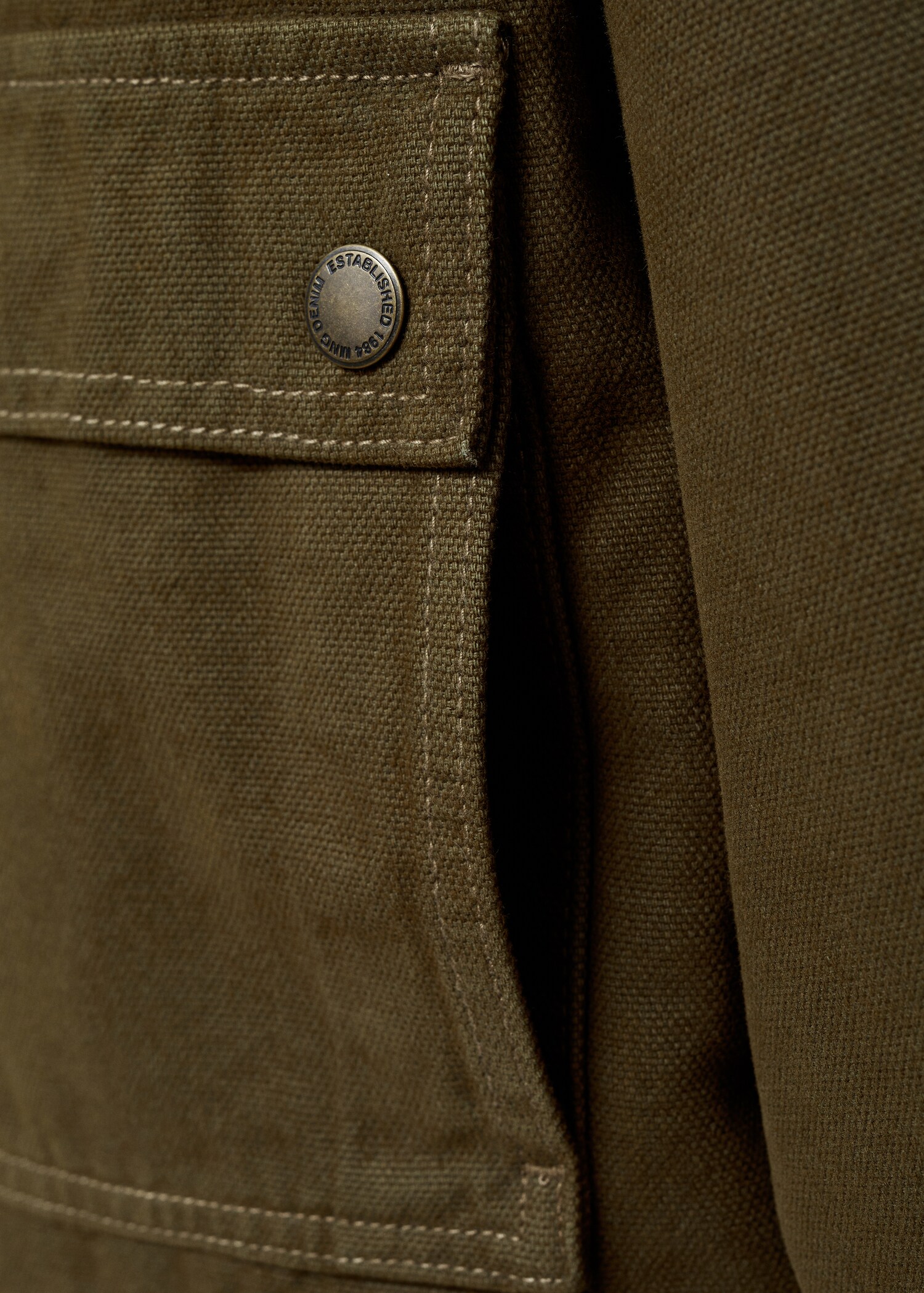 Jeans-Parka mit Kontrastkragen - Detail des Artikels 0