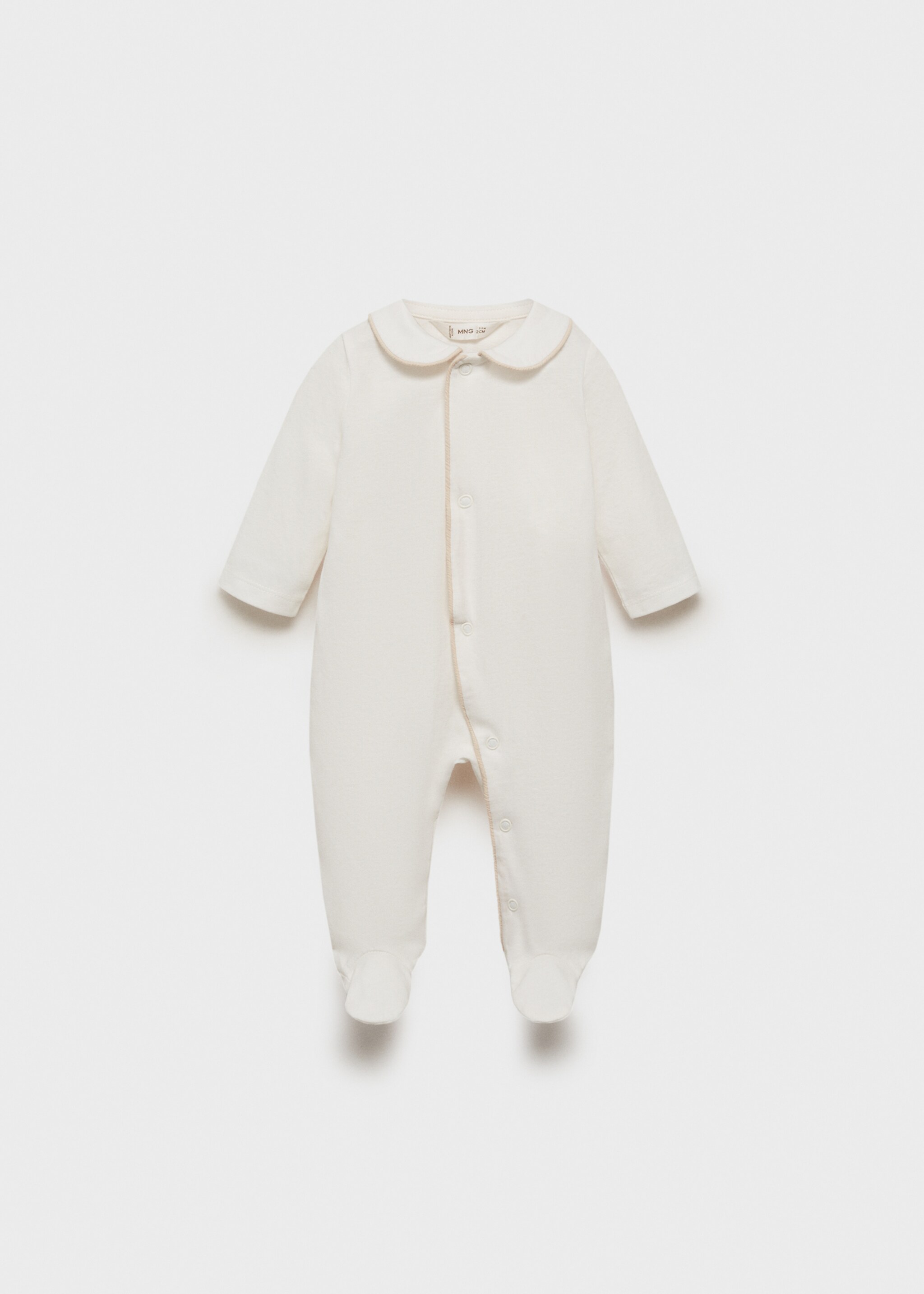 Babydoll-neck bodysuit pyjamas - Article without model