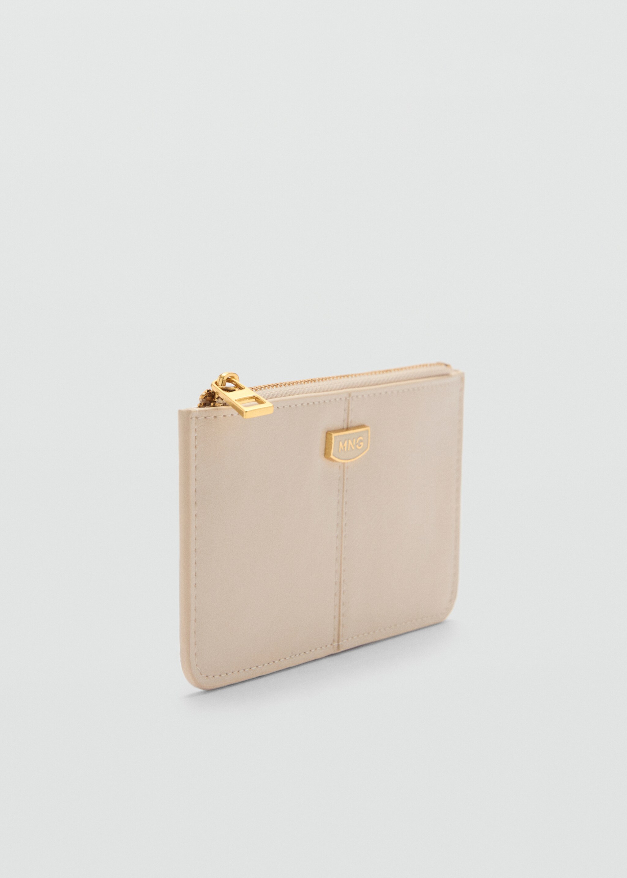 Card holder with decorative stitching - Medium plane