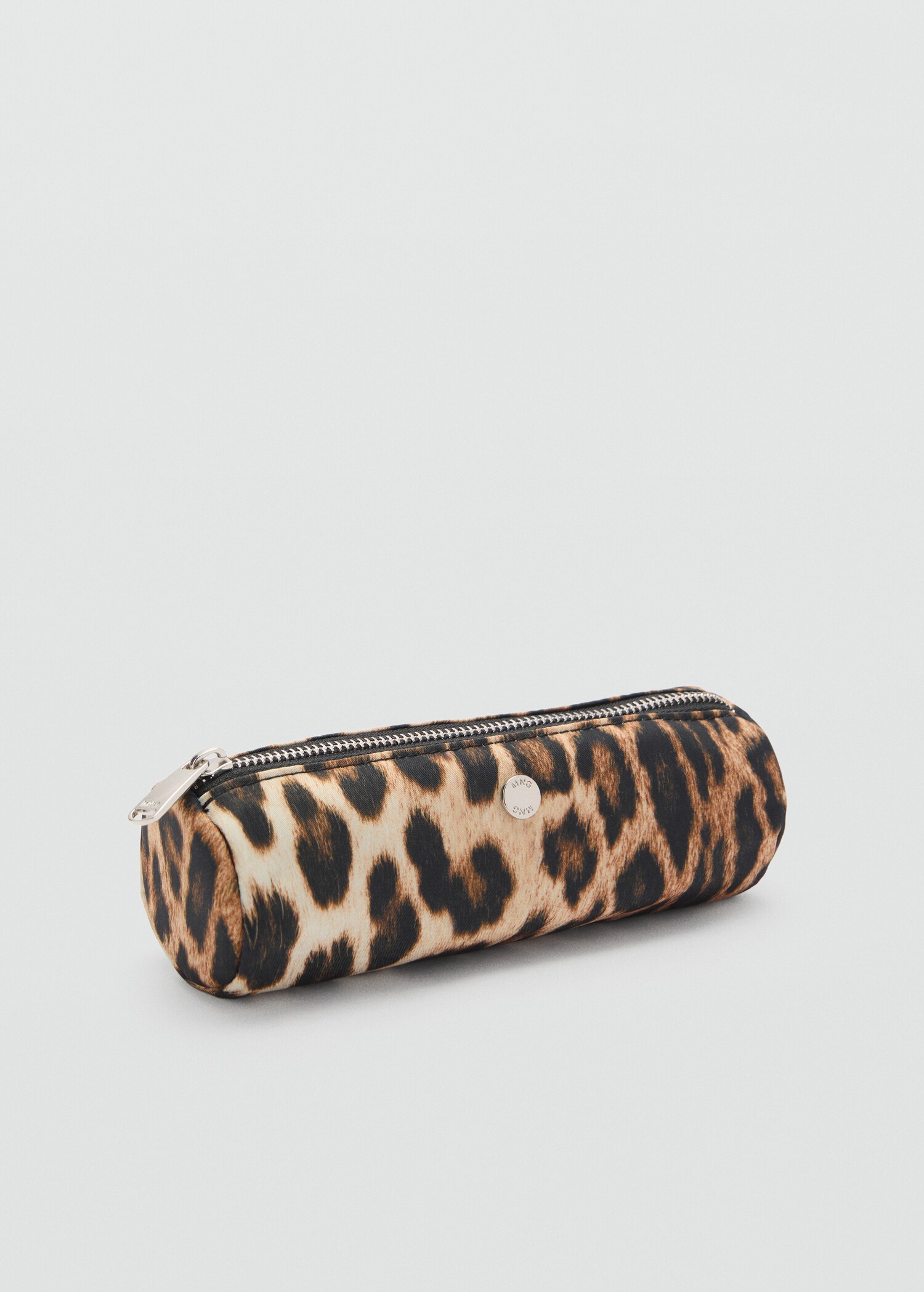 Nylon-Etui mit Leoparden-Print - Mittlere Ansicht