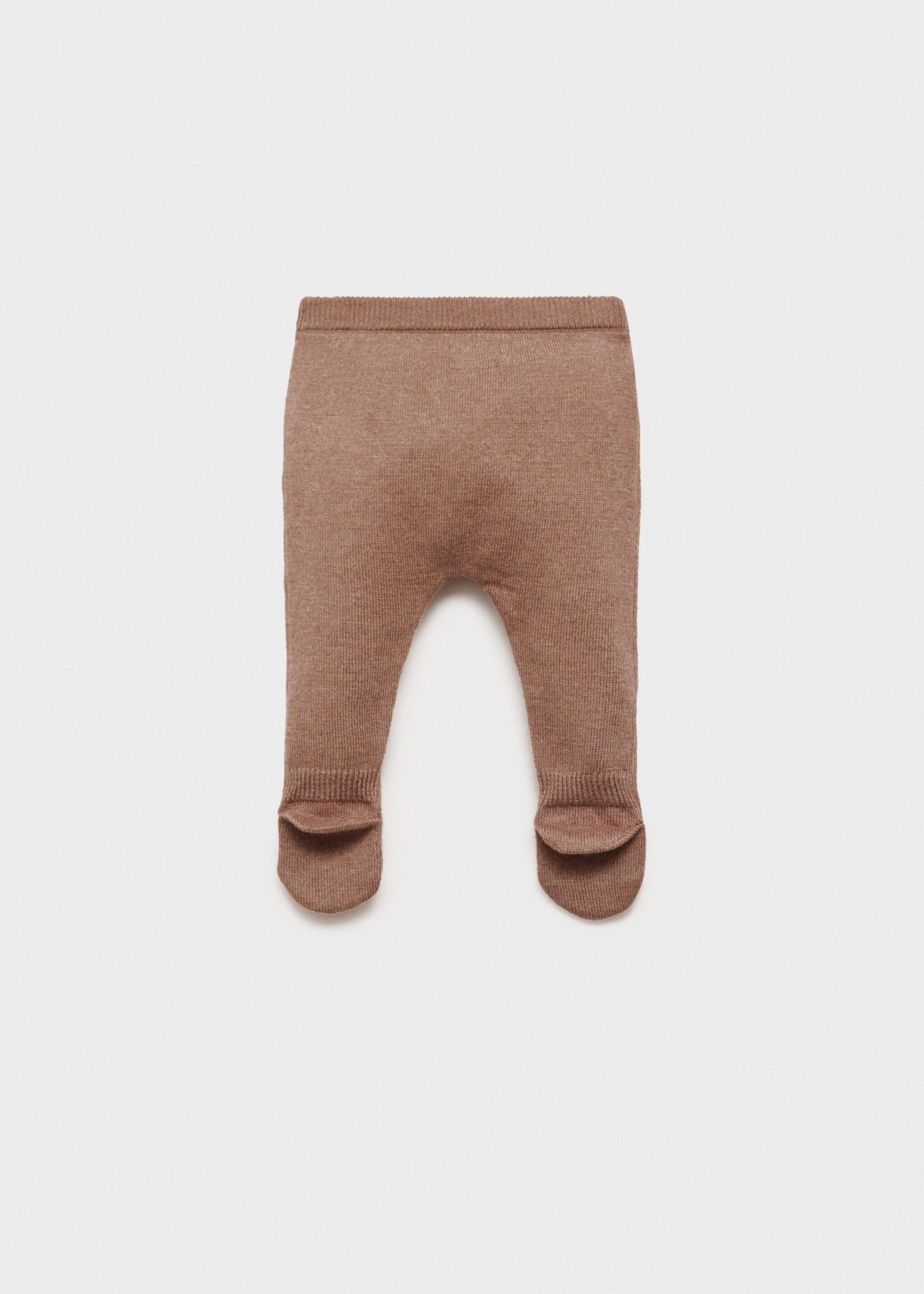 Cotton footed trousers - Reverse of the article, Medium Brown. Ref: 77057127-00.