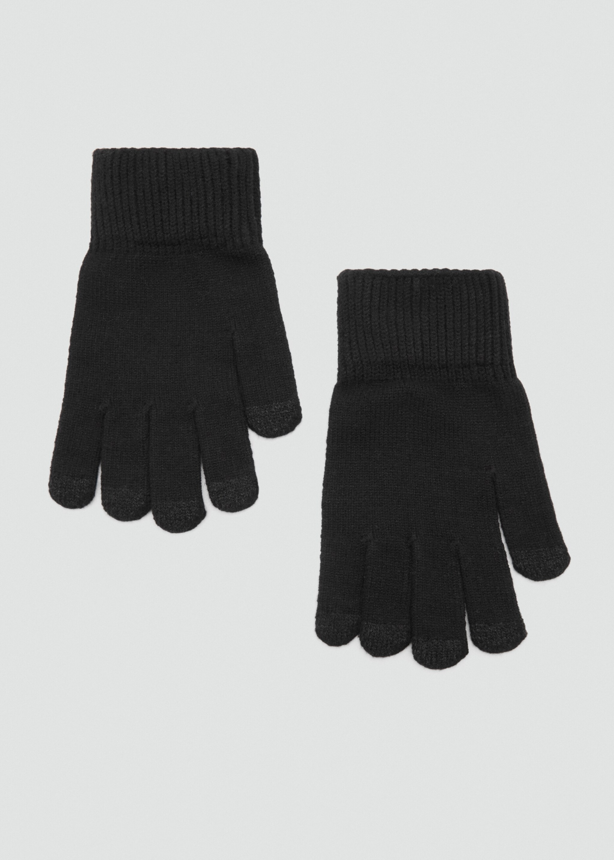 Strickhandschuhe - Artikel ohne Model, Schwarz. Ref: 77057128-00.