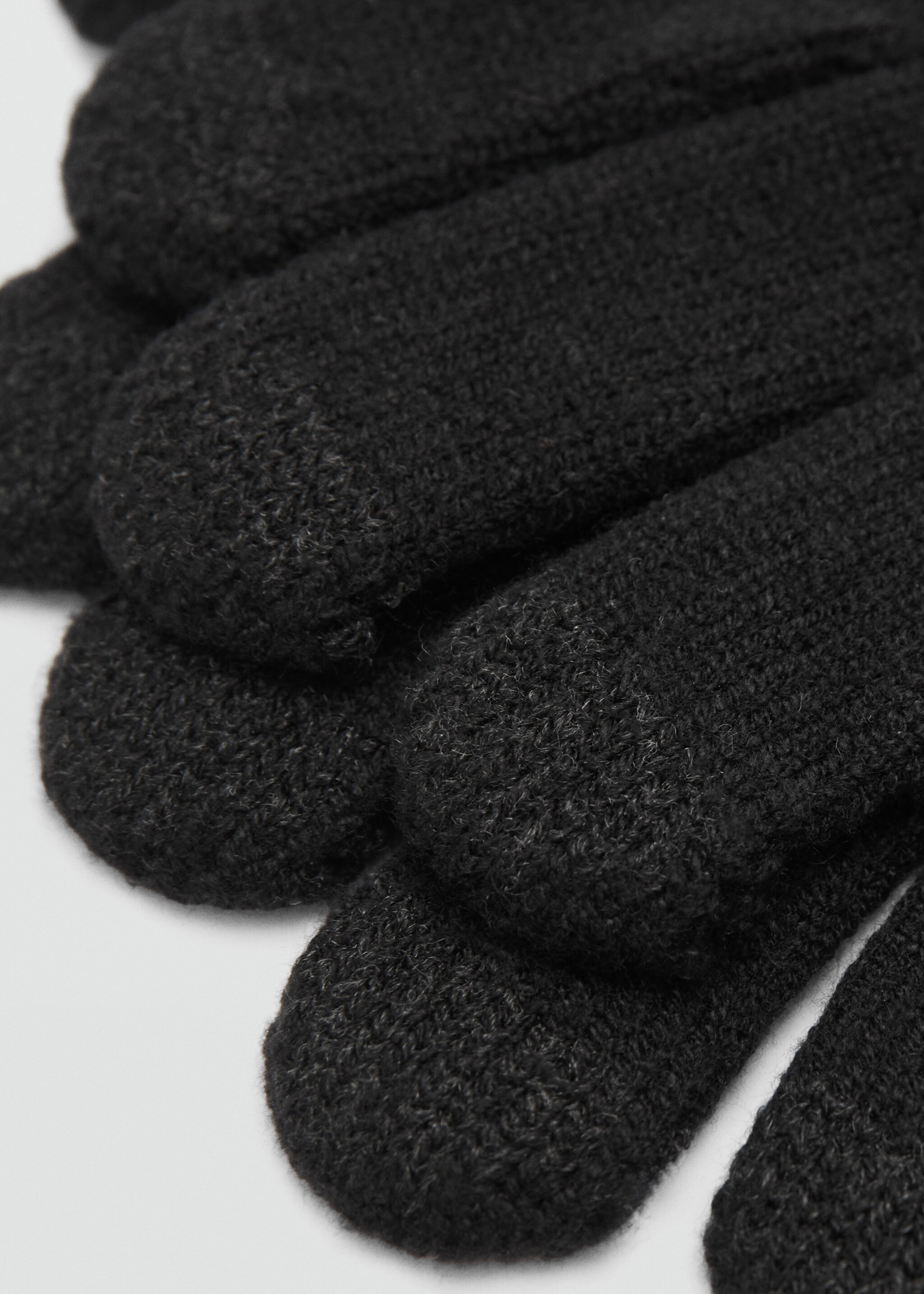 Strickhandschuhe - Detail des Artikels 1, Schwarz. Ref: 77057128-00.