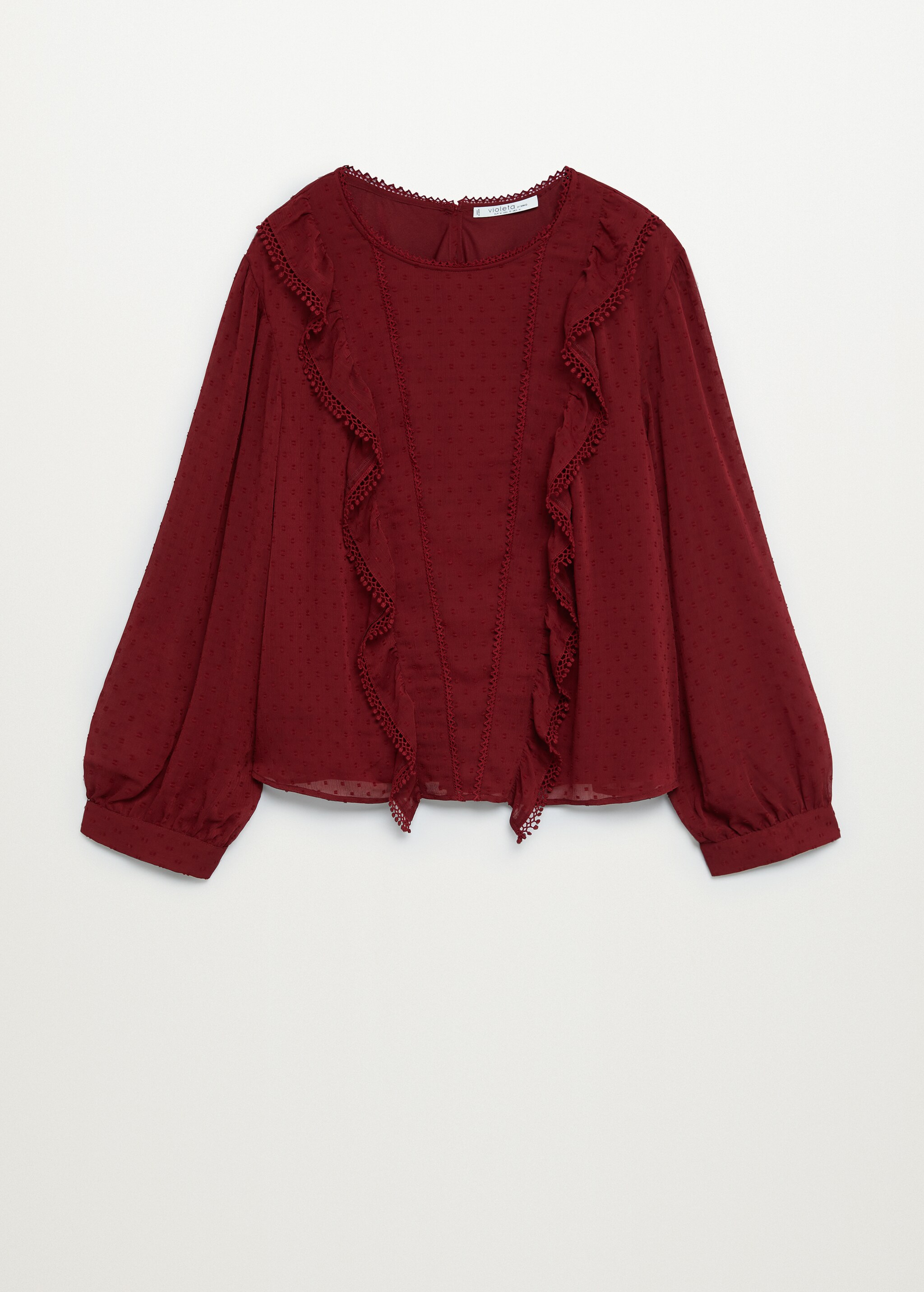 Ruffled plumeti blouse - Article without model