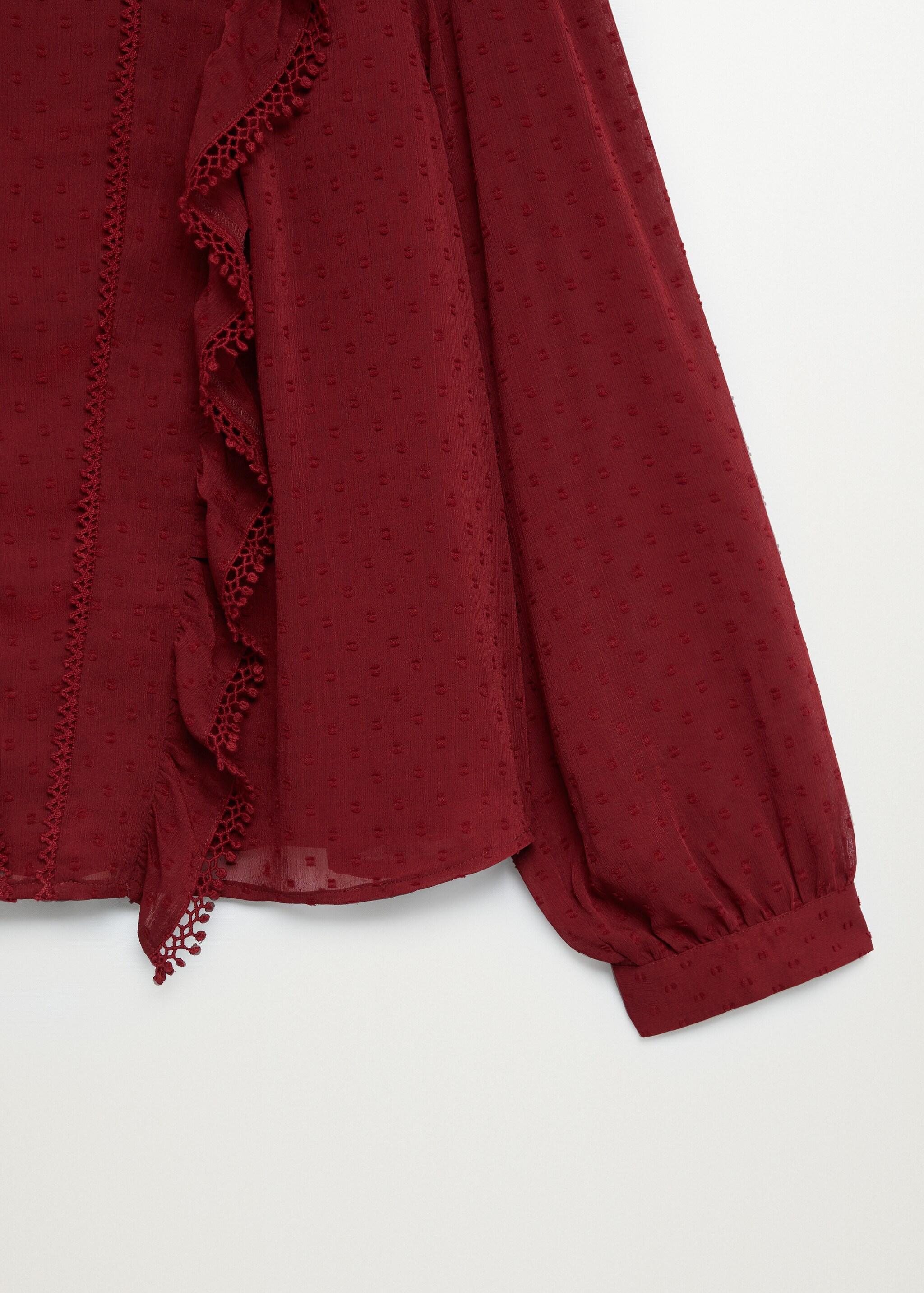 Ruffled plumeti blouse - Details of the article 8