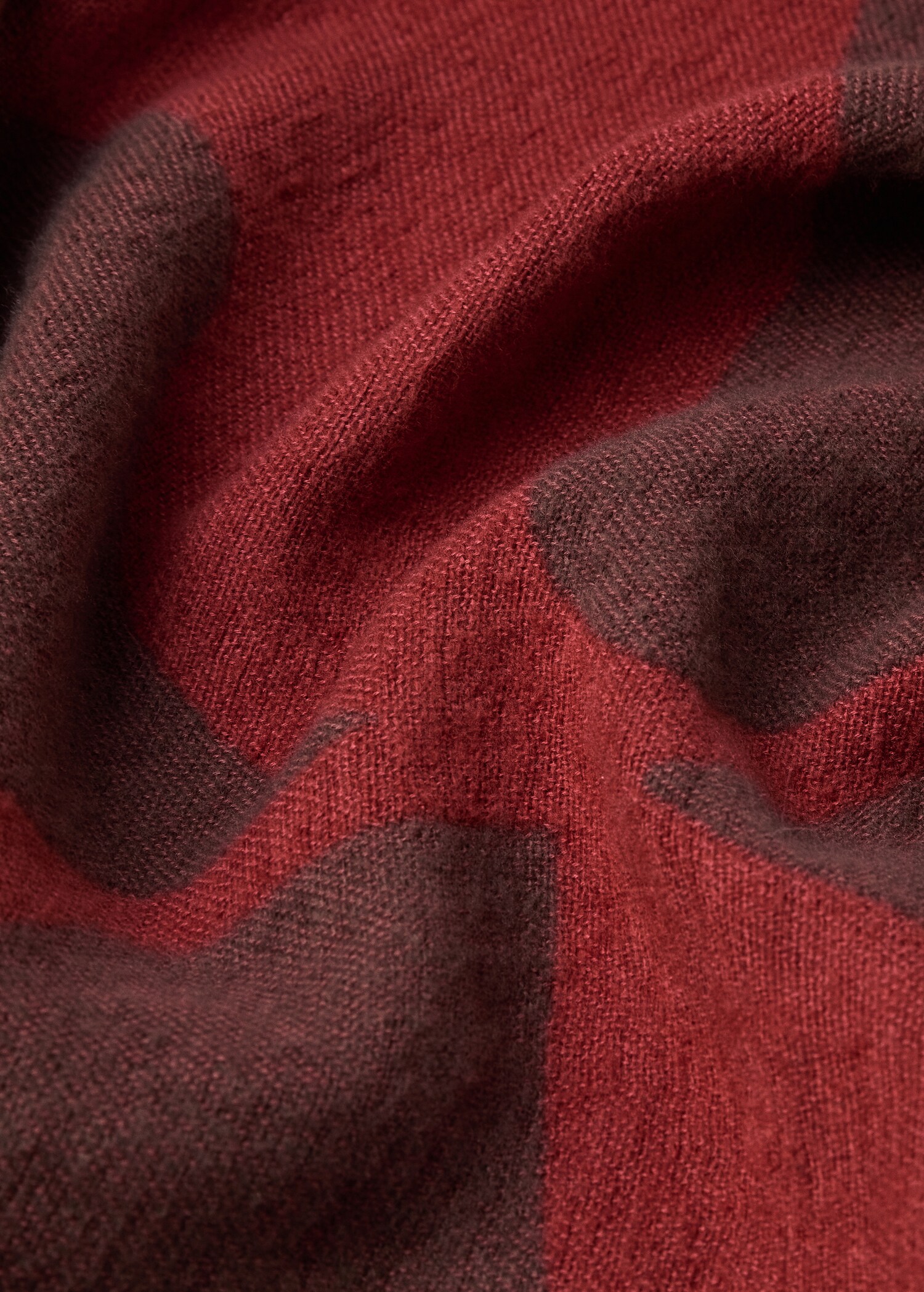 Cotton blanket with leaf design - Details of the article 1