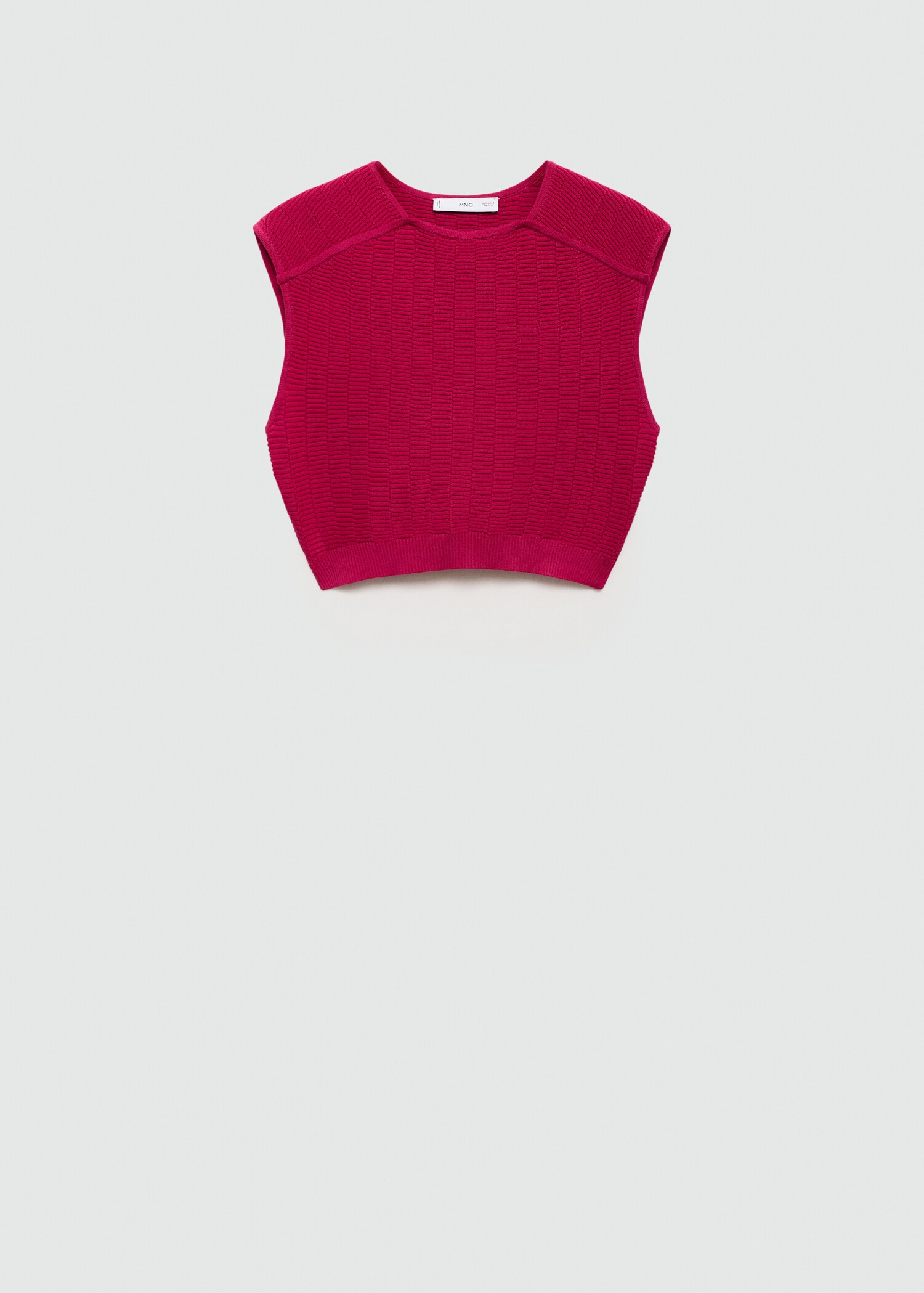 Sleeveless knitted top - Article without model