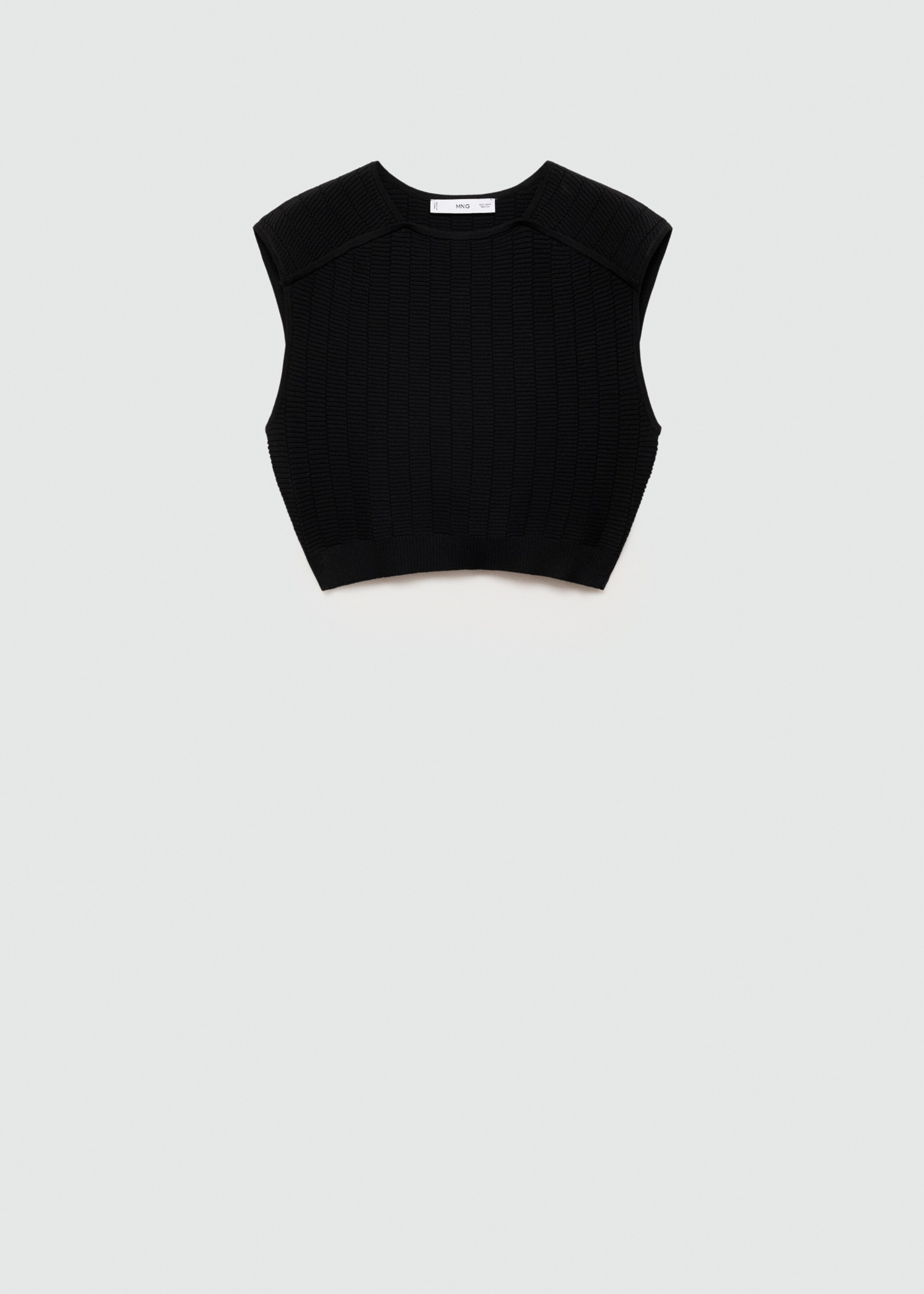 Sleeveless knitted top - Article without model