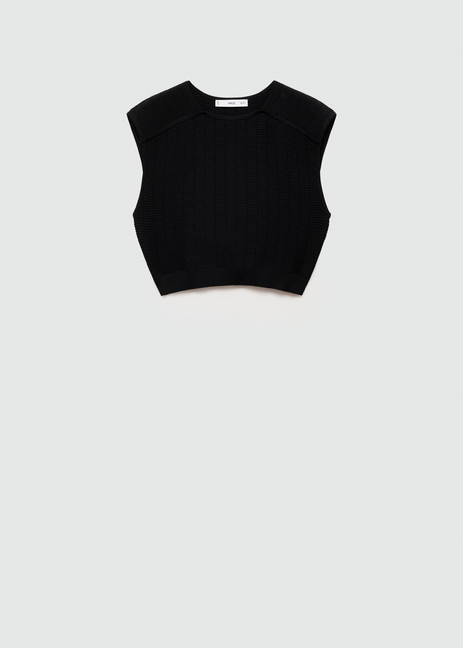 Sleeveless knitted top - Article without model