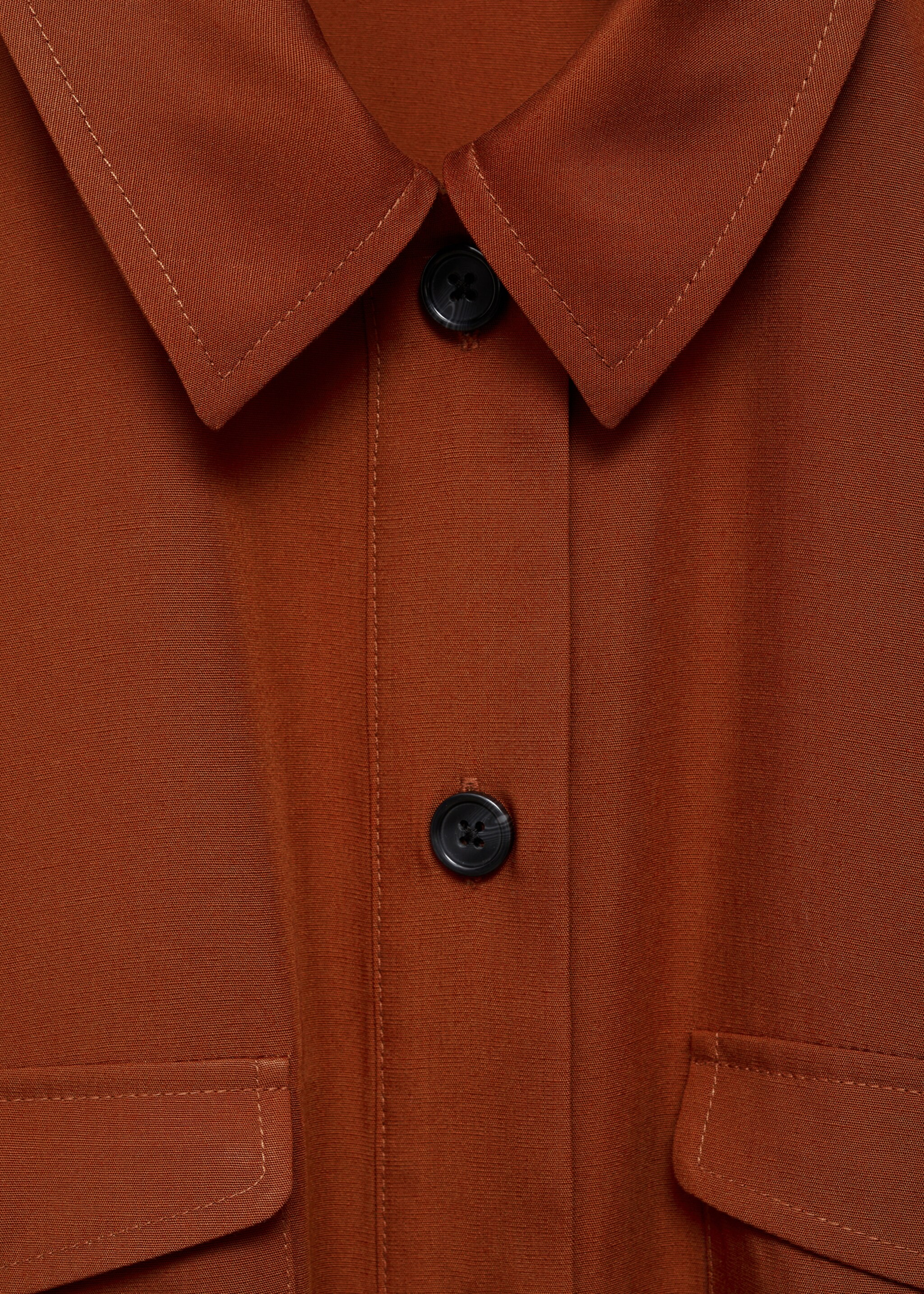 Hemdblusenkleid aus Lyocell mit Schleife - Detail des Artikels 8