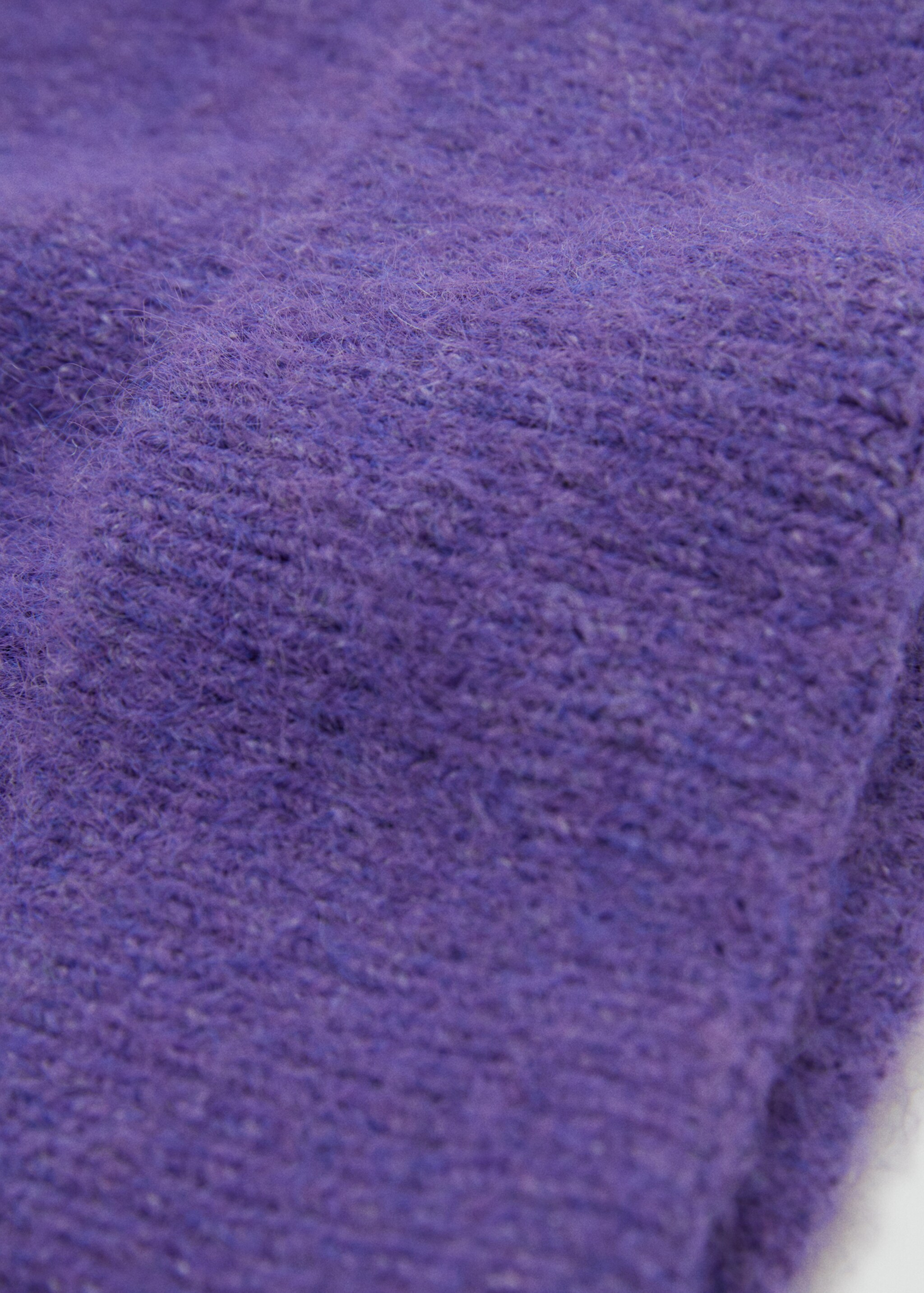 Pletená čepice - Náhled ve středové rovině, Fialová šeřík. Ref: 77057649-00.