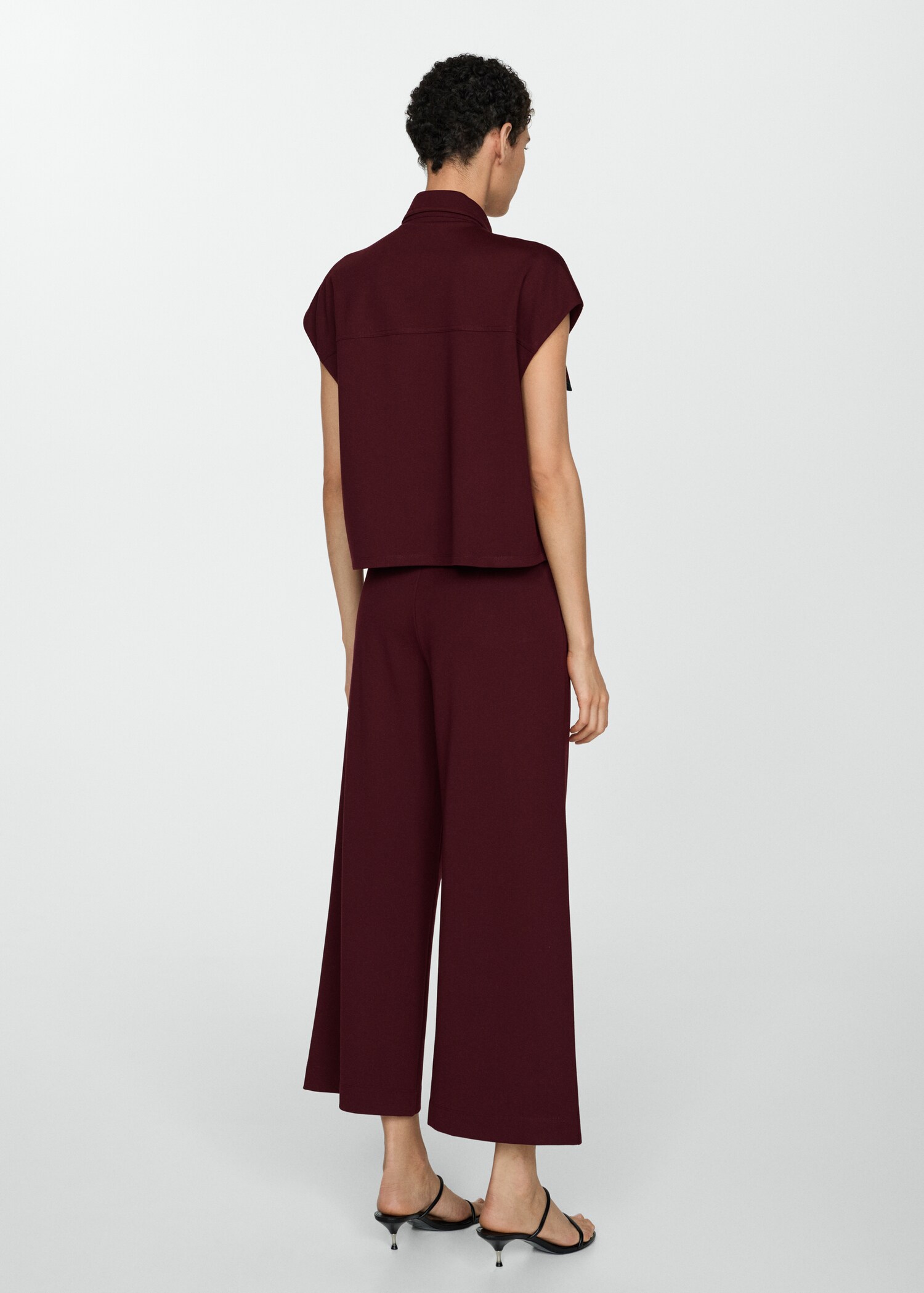 Knitted culotte trousers - Reverse of the article