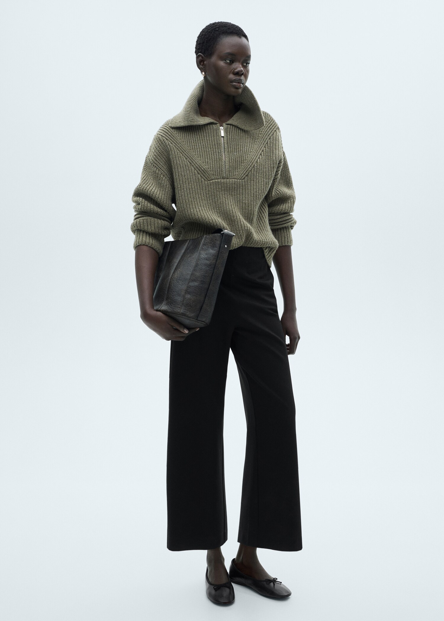 Knitted culotte trousers - Details of the article 2