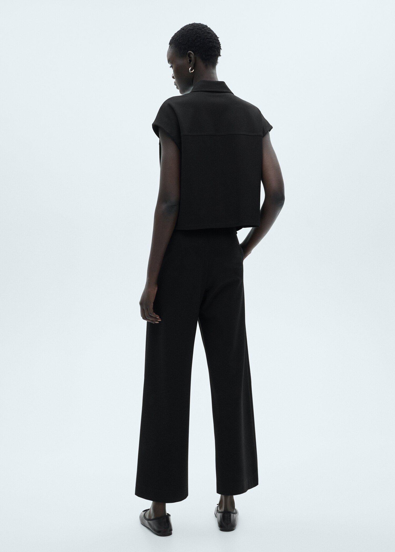 Knitted culotte trousers - Reverse of the article