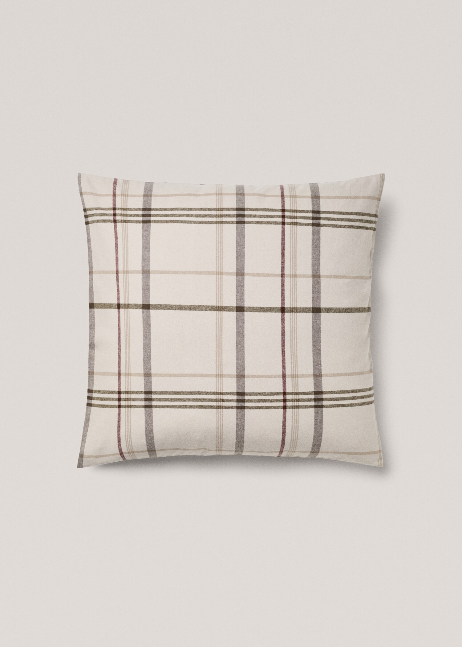 Funda almohada cuadros franela 60x60cm - Article without model