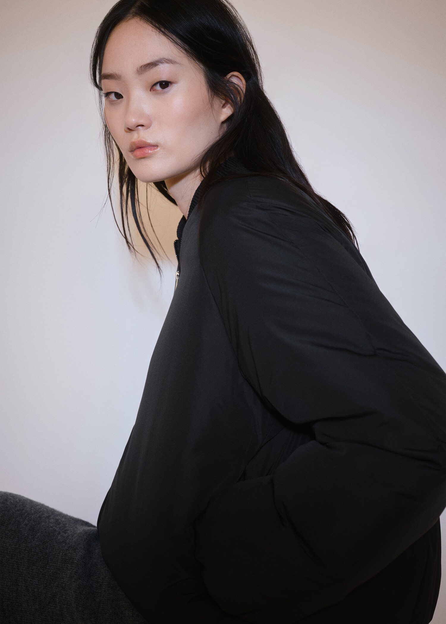 Bomber jacket with zip - Details of the article 2