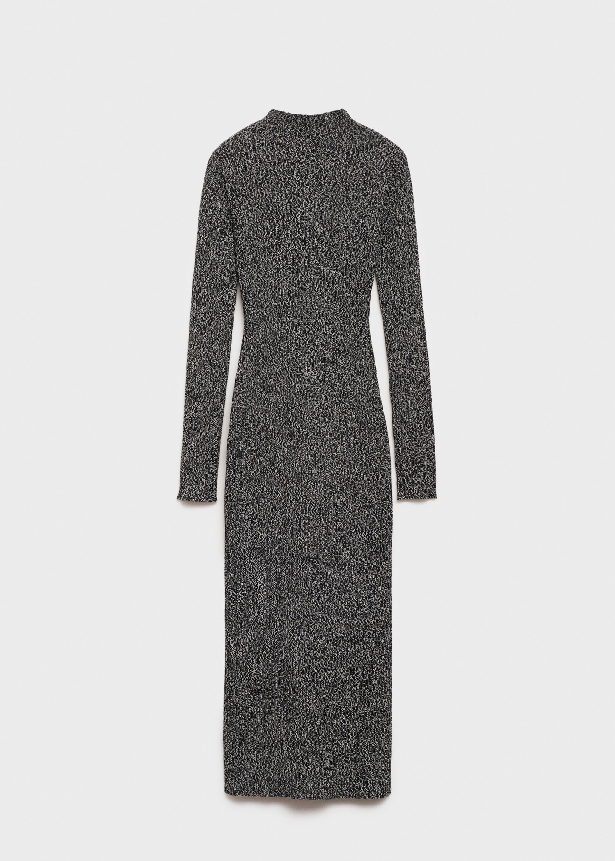 Meliertes Strickkleid - Artikel ohne Model, Schwarz. Ref: 77057665-00.