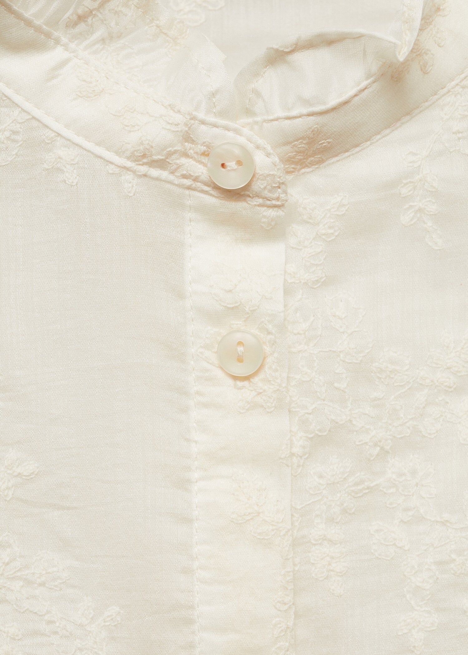 Embroidered lyocell shirt - Details of the article 8