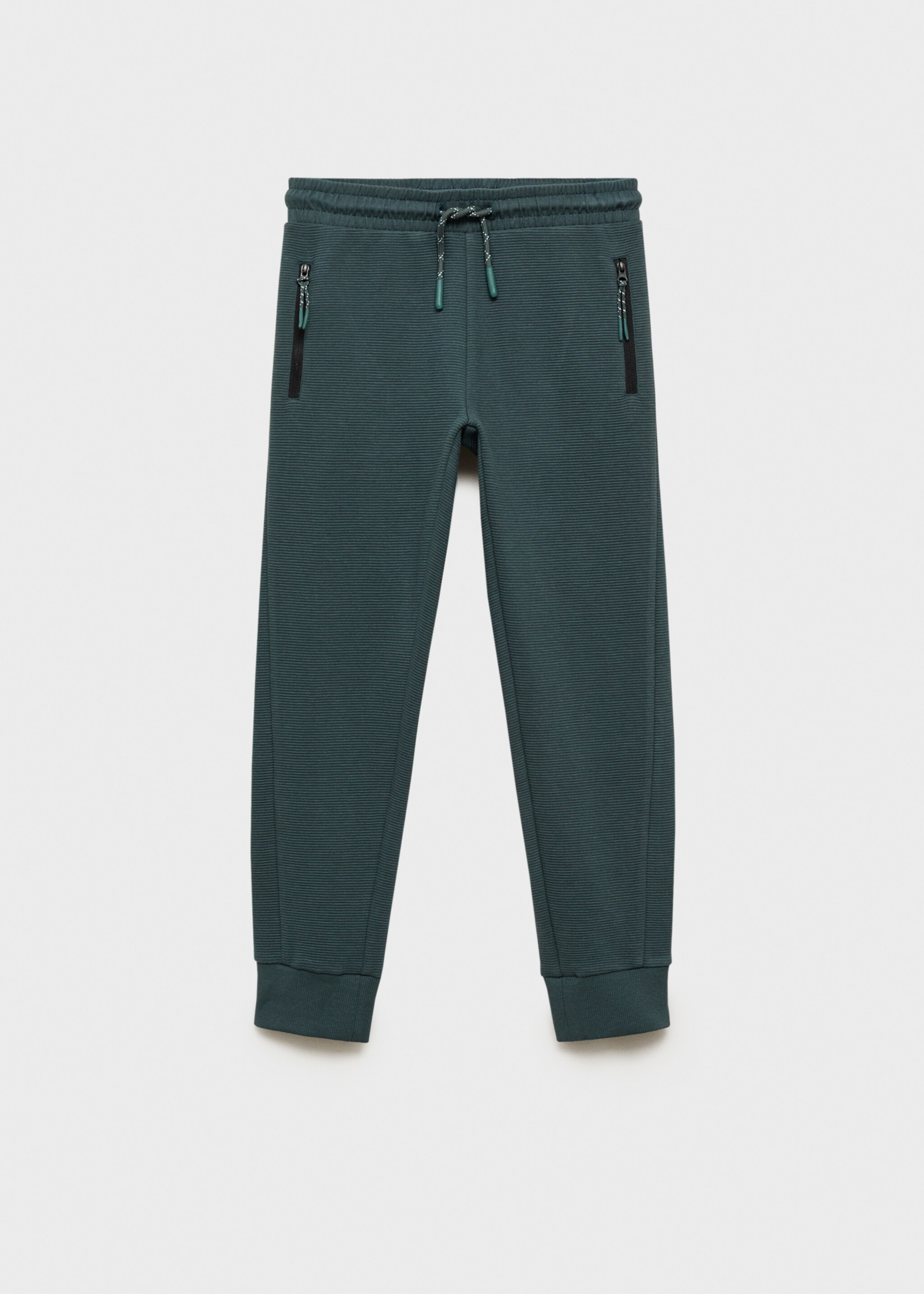 Pantalons jogger butxaques cremallera - Article sense model, Verd fosc. Ref: 77057673-00.
