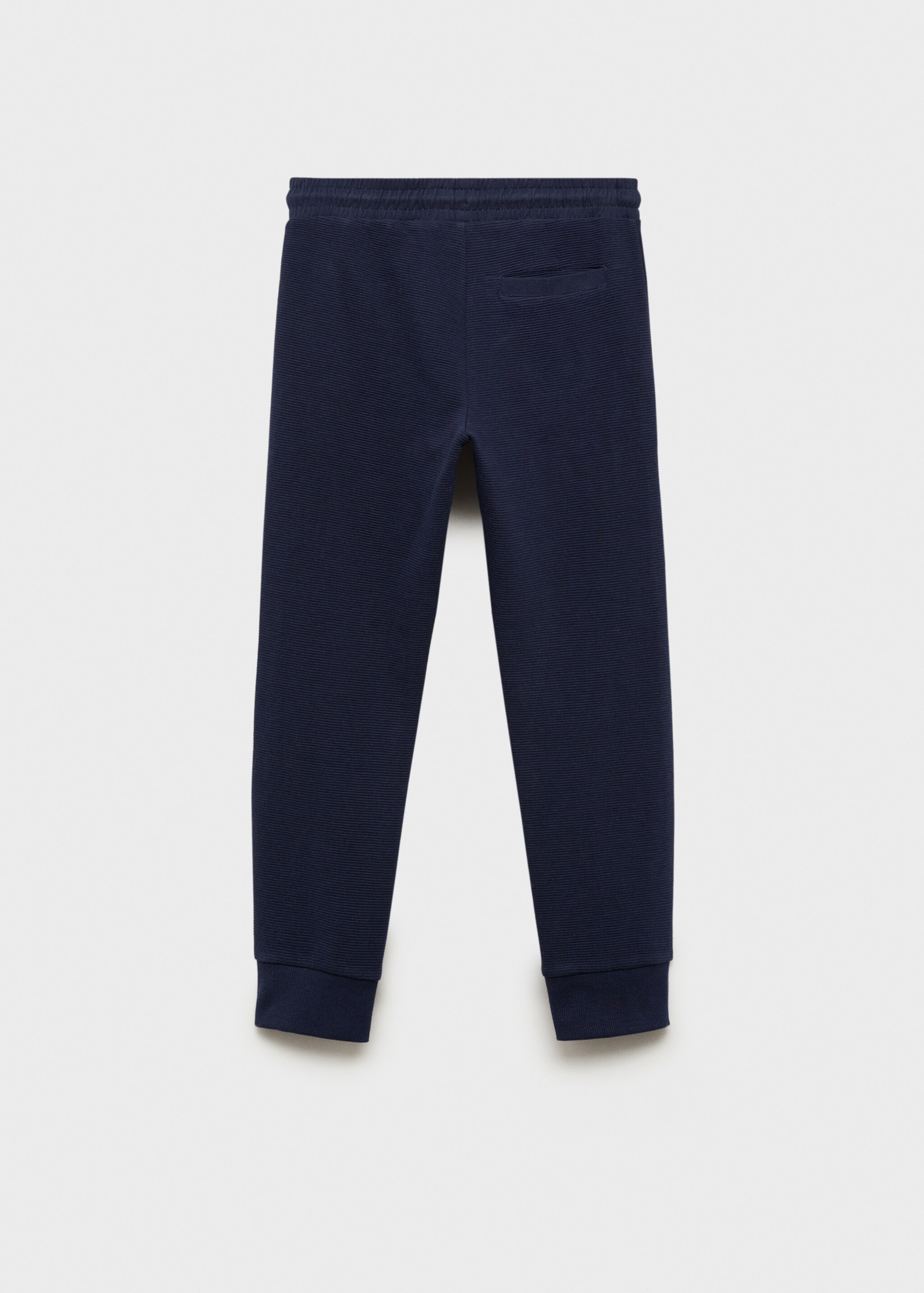 Pantalons jogger butxaques cremallera - Revers de l'article, Blau marí fosc. Ref: 77057673-00.