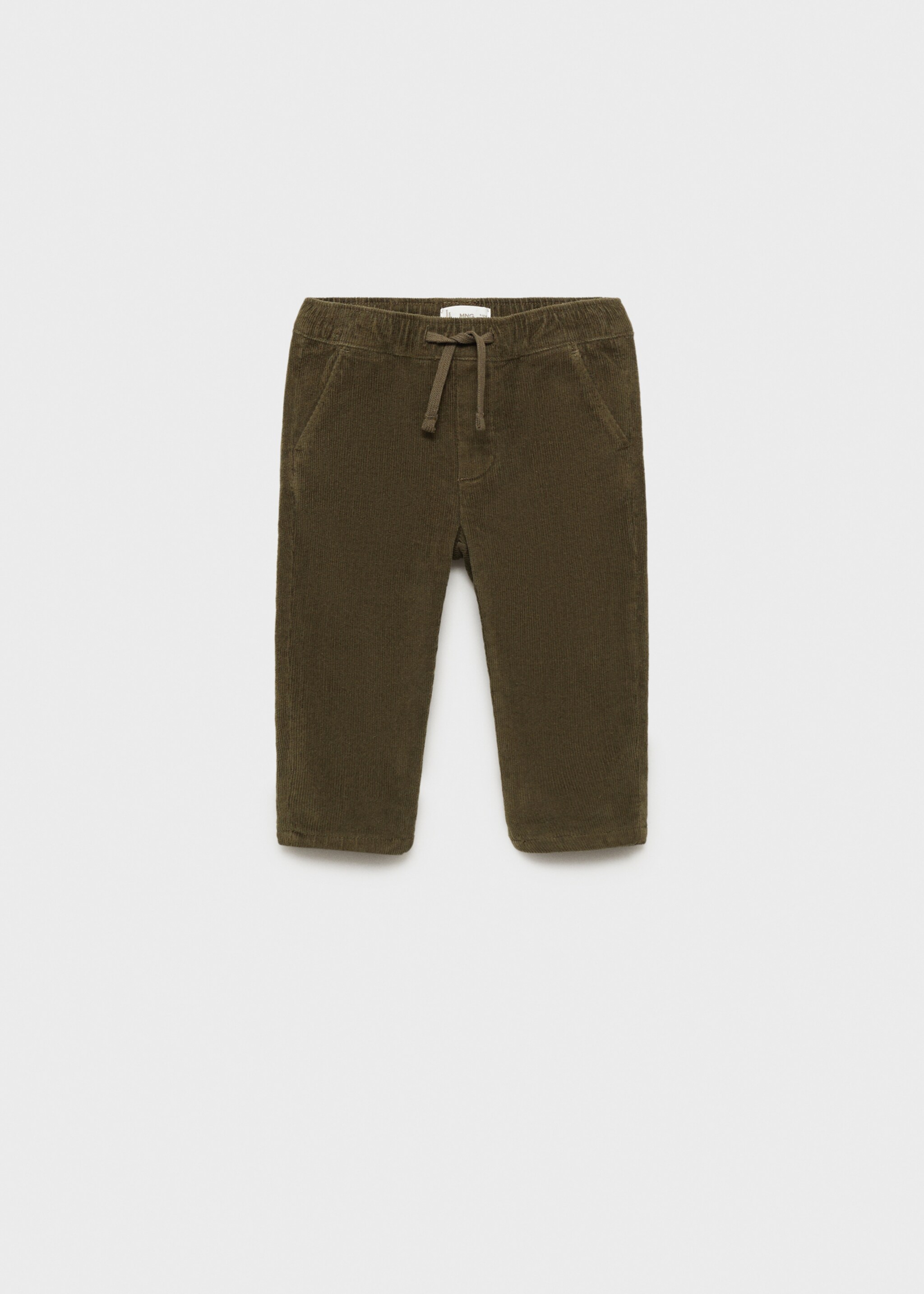 Lined corduroy trousers - Article without model, Khaki. Ref: 77057675-00.