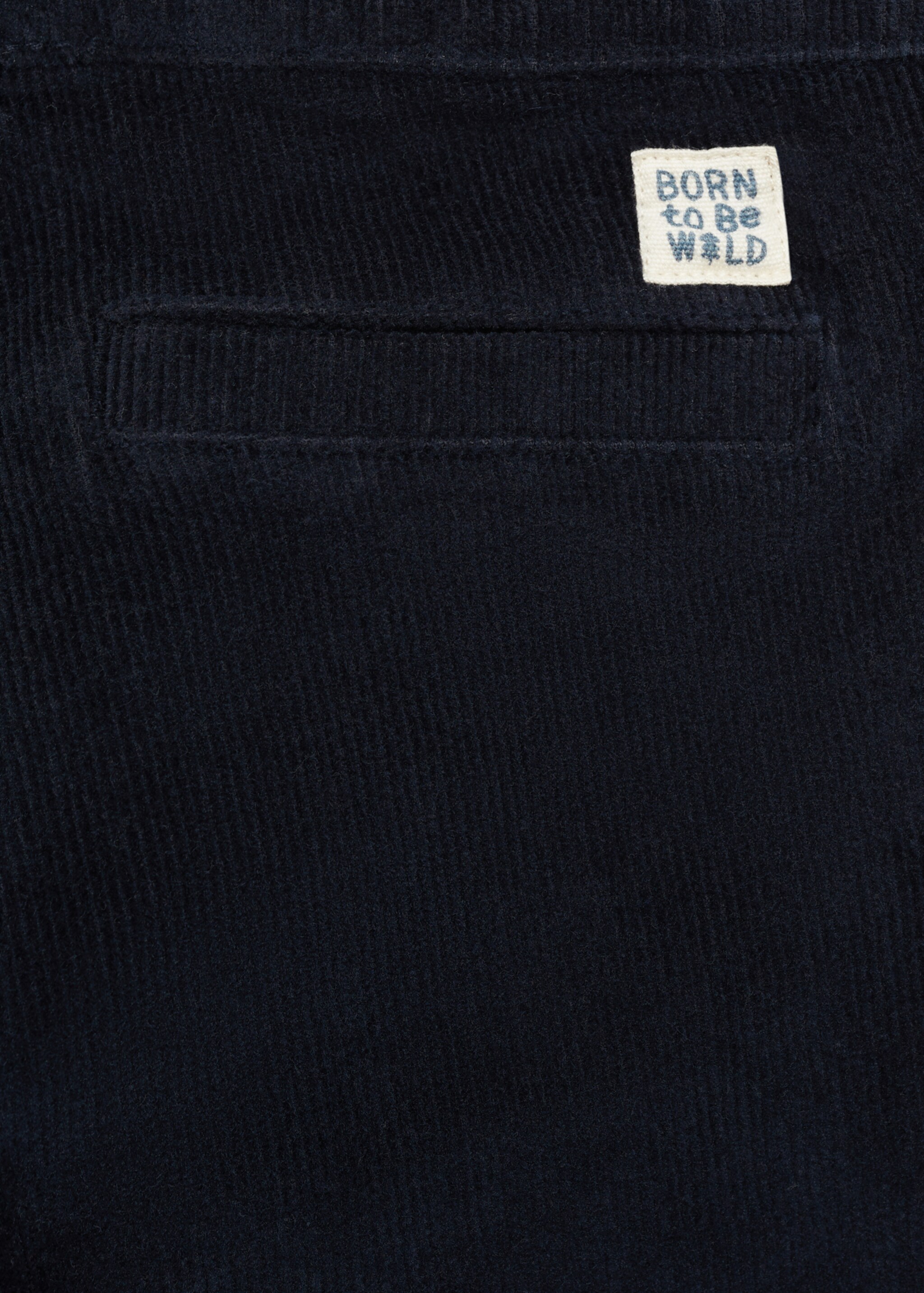 Gevoerde corduroy broek - Detail van het artikel 0, Donkermarine. Ref: 77057675-00.