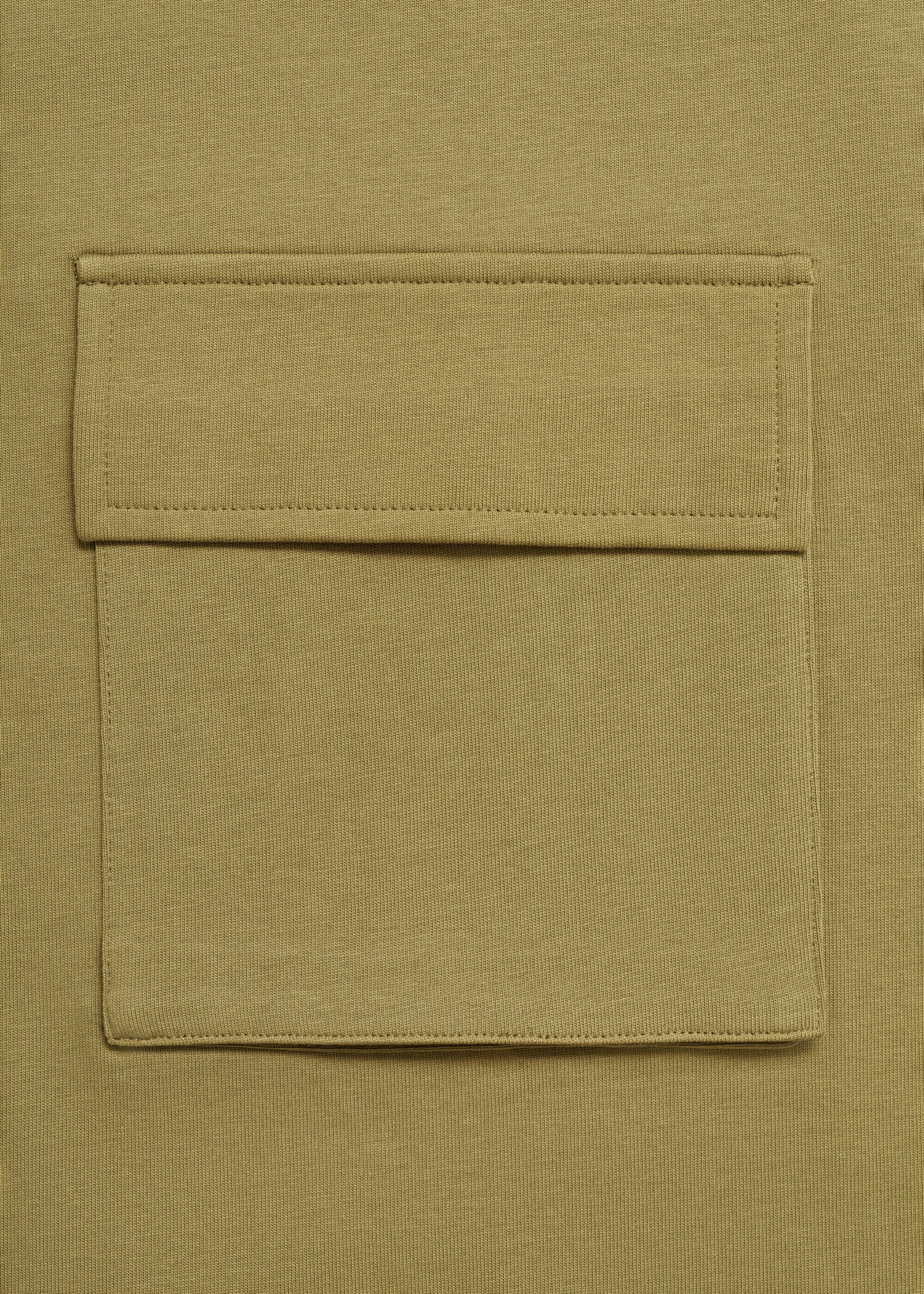 T-shirt coton poches - Détail de l'article 0, Kaki. Ref: 77057676-00.